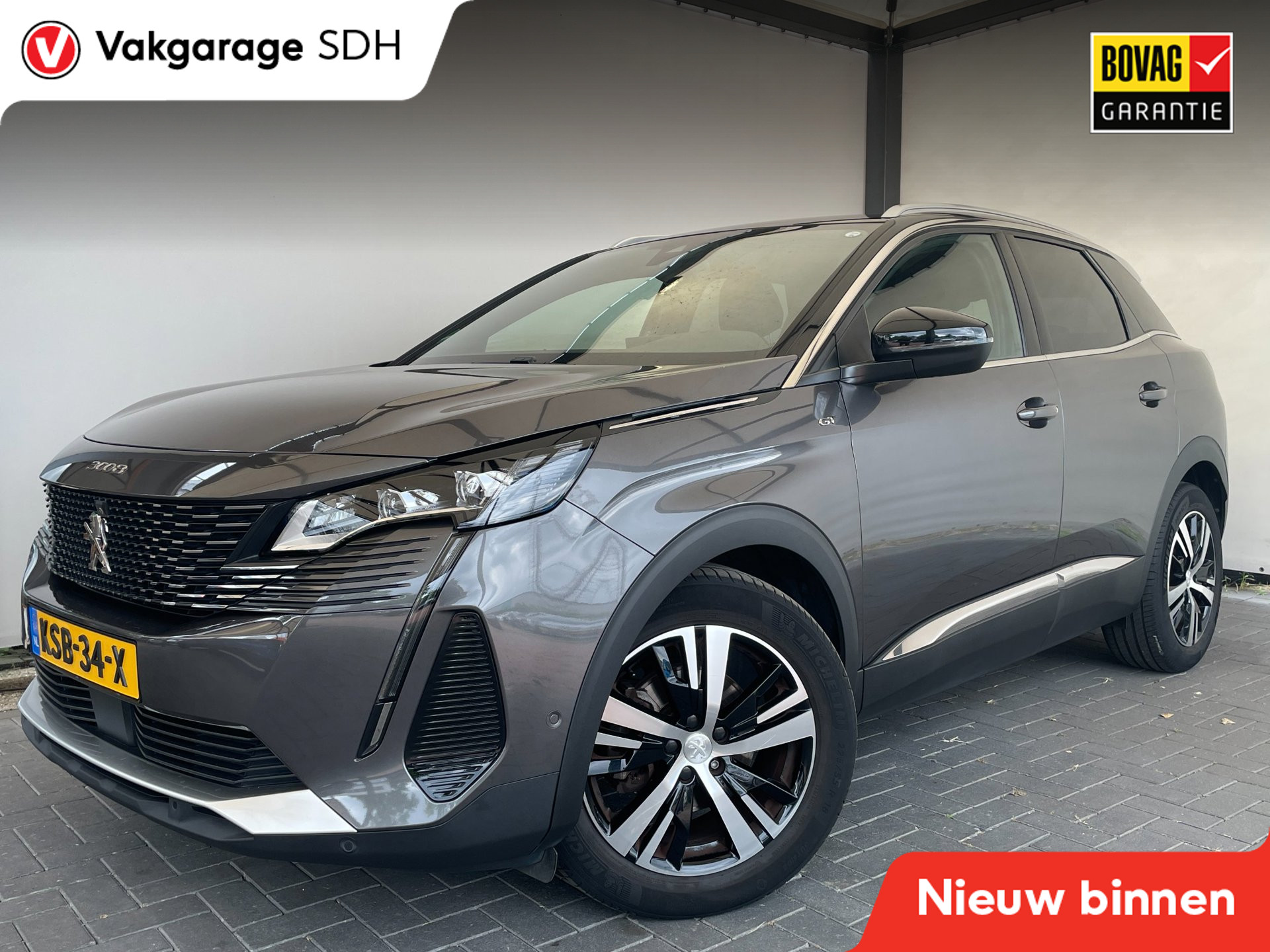 Peugeot 3008 1.2 PureTech GT-Line|Stoelverwarming|Focal Audio|360-Camera|Memory Seats|Massagestoelen 2022 - voorkant