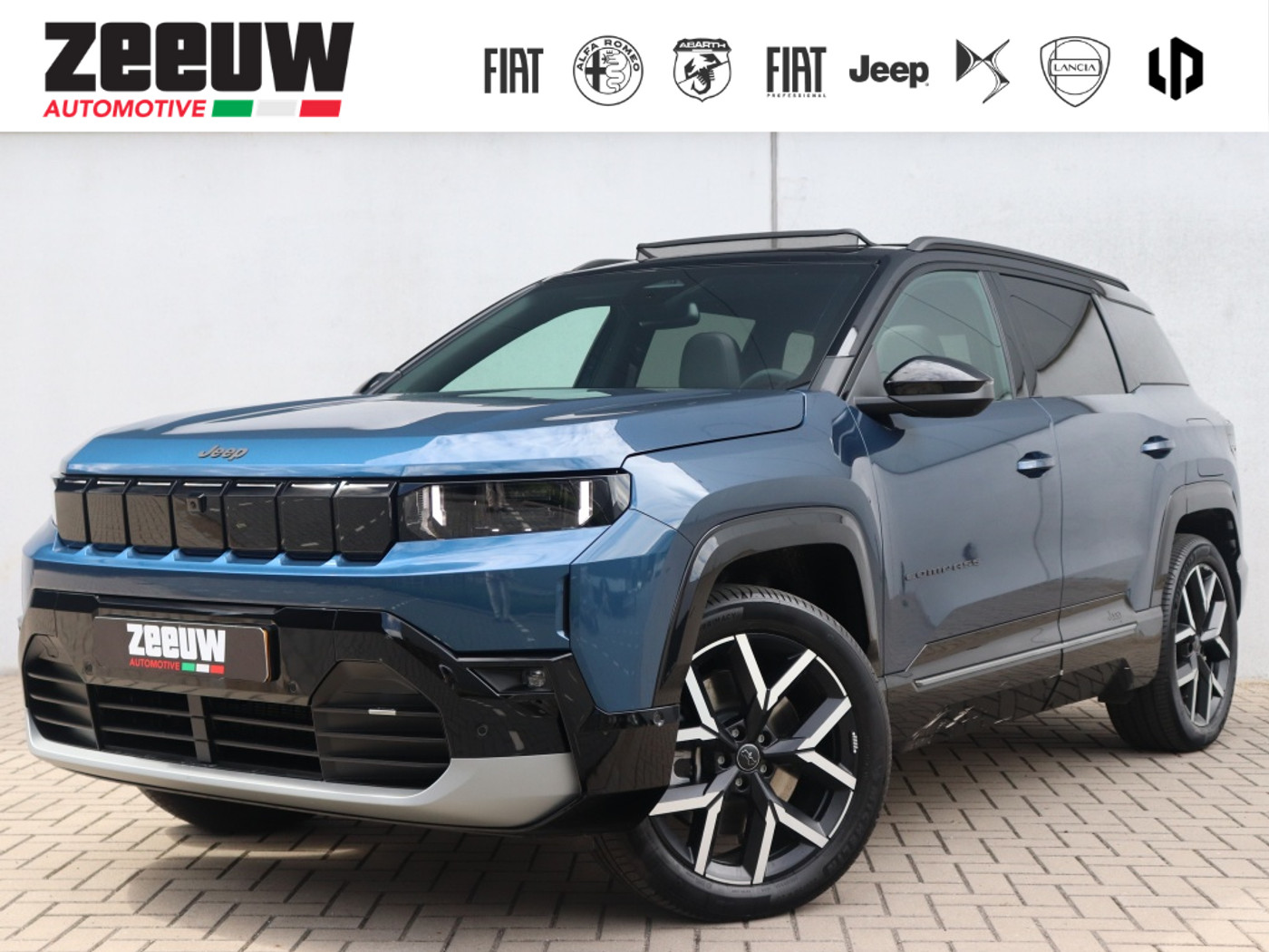 Jeep Compass 1.6 e-Hybrid 225 PK PHEV First Edition | Schuifdak | Premium | 360cam 2026 - voorkant