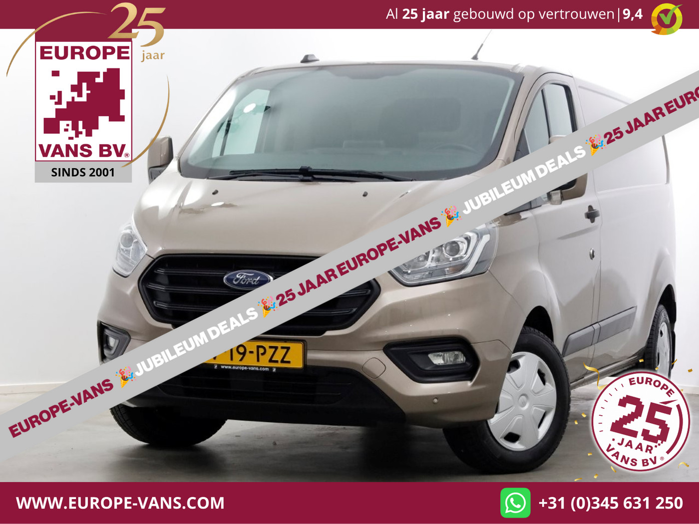 Ford Transit Custom 320 2.0 TDCI 130pk Automaat L2H1 Trend Airco/Camera/Carplay 02-2022 2022 - voorkant