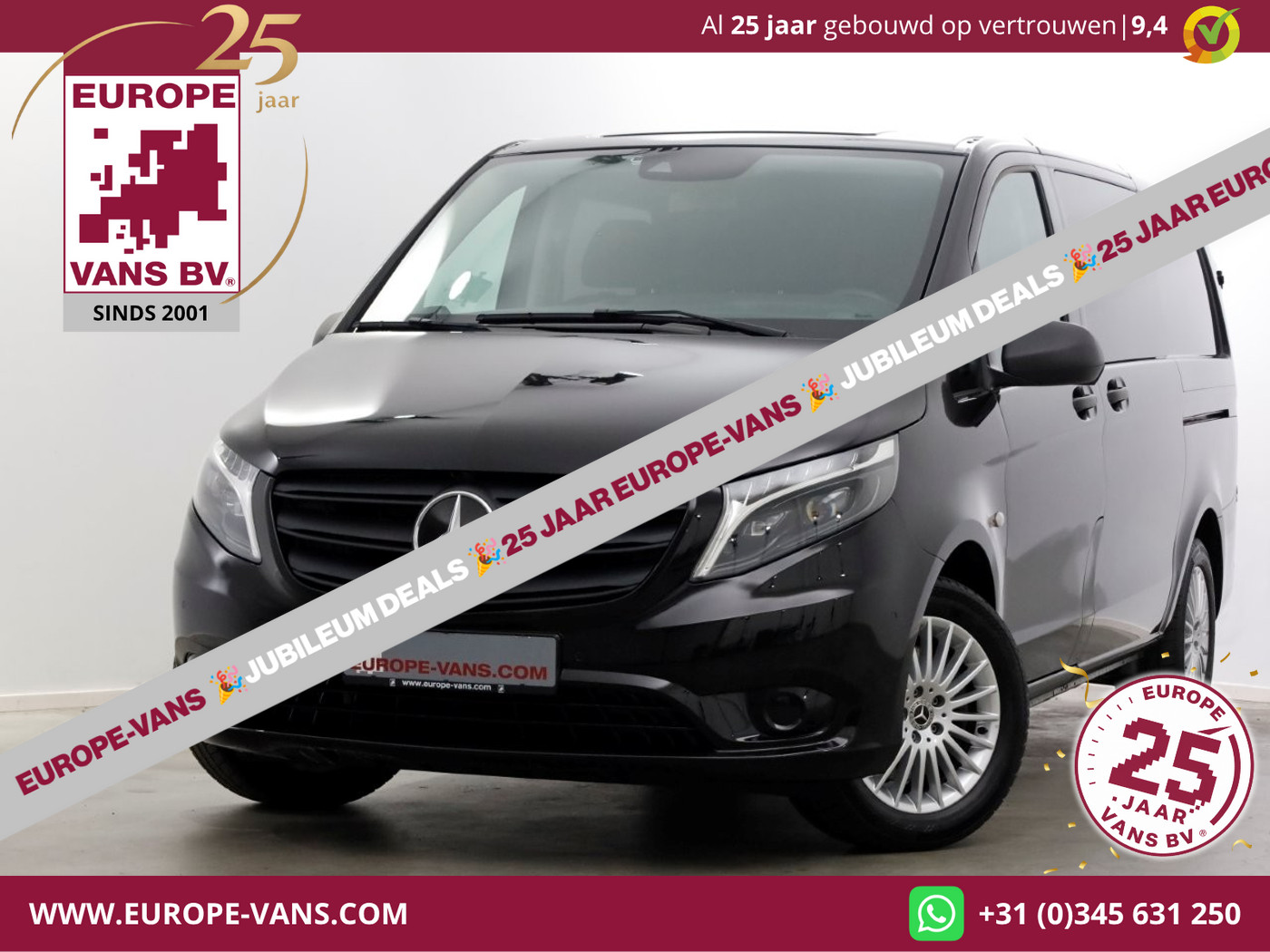 Mercedes-Benz Vito 119 CDI 190pk RWD 9G Automaat Lang D.C. LED/Airco/2x Schuifdeur 01-2024 2024 - voorkant