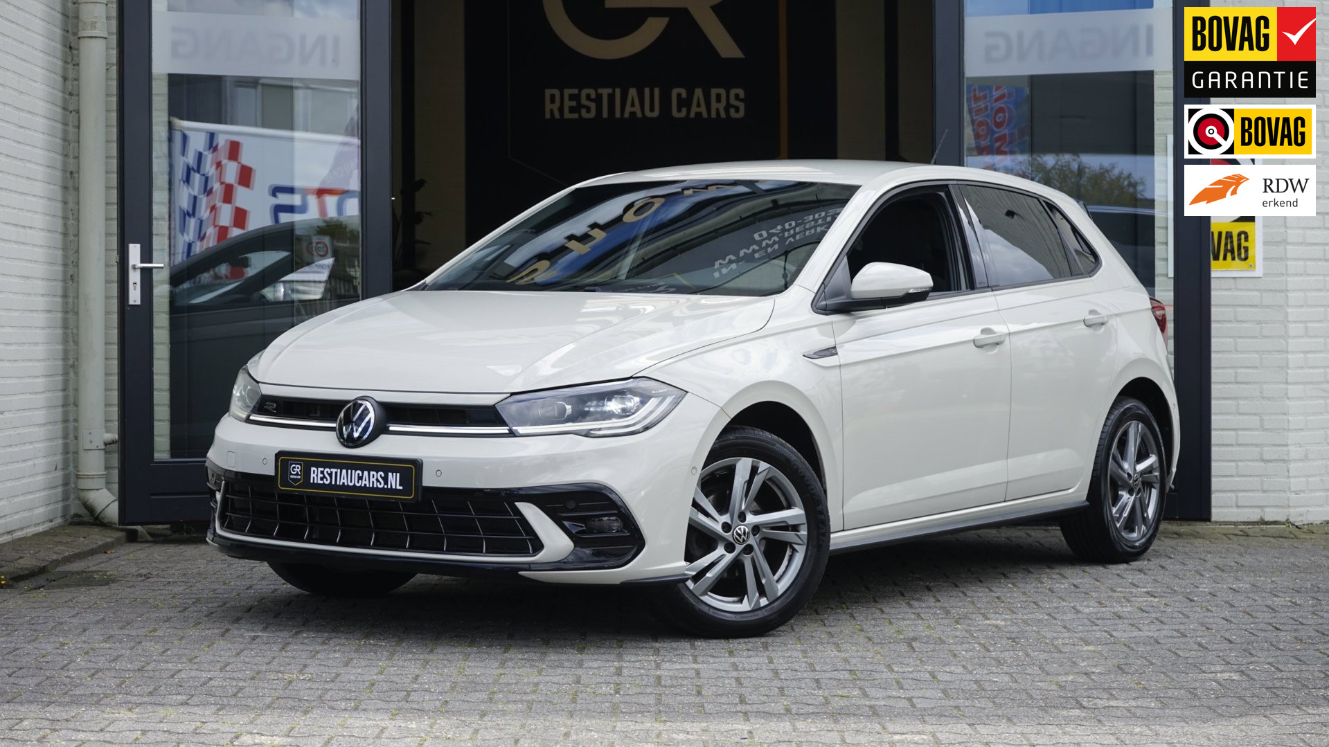 Volkswagen Polo 1.0 TSI R-Line AUTOMAAT |CAMERA|CARPLAY|CLIMA|DAB|IQ LIGHT|NAVIGATIE|VIRTUEEL|STOELVERWARMING 2022 - voorkant