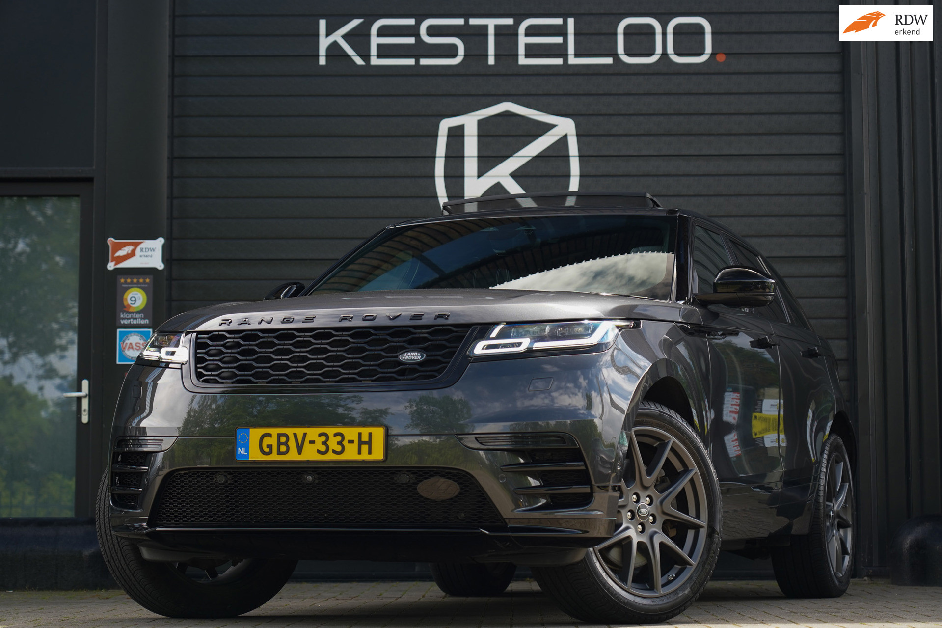 Land Rover Range Rover Velar 2.0 P400e R-Dynamic PANO/HUD/MATRIX/DESIGN PAK/STOEL VERW/STUUR VERW/WINTER PAK/RIJ ASS 2021 - voorkant