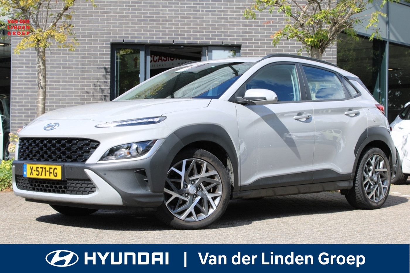Hyundai Kona 1.6 GDI HEV Fashion Navi/Cam/Carplay/Pdc/Trekh. "RIJKLAAR" 2022 - voorkant