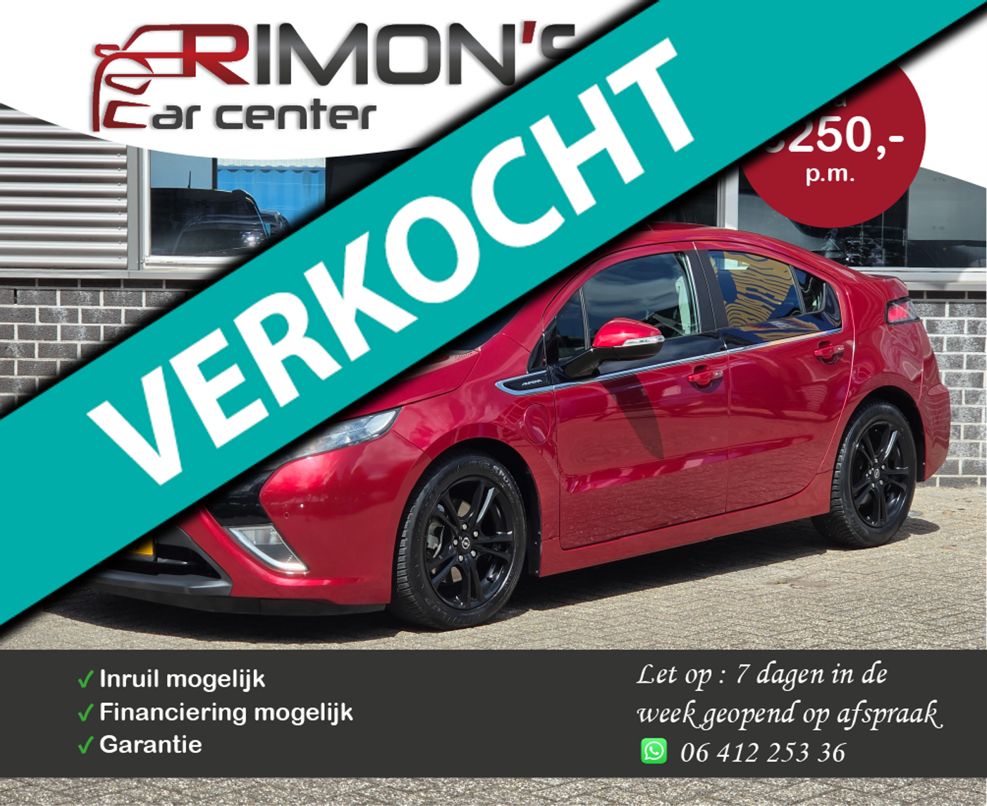 Opel Ampera 1.4 2013 - voorkant