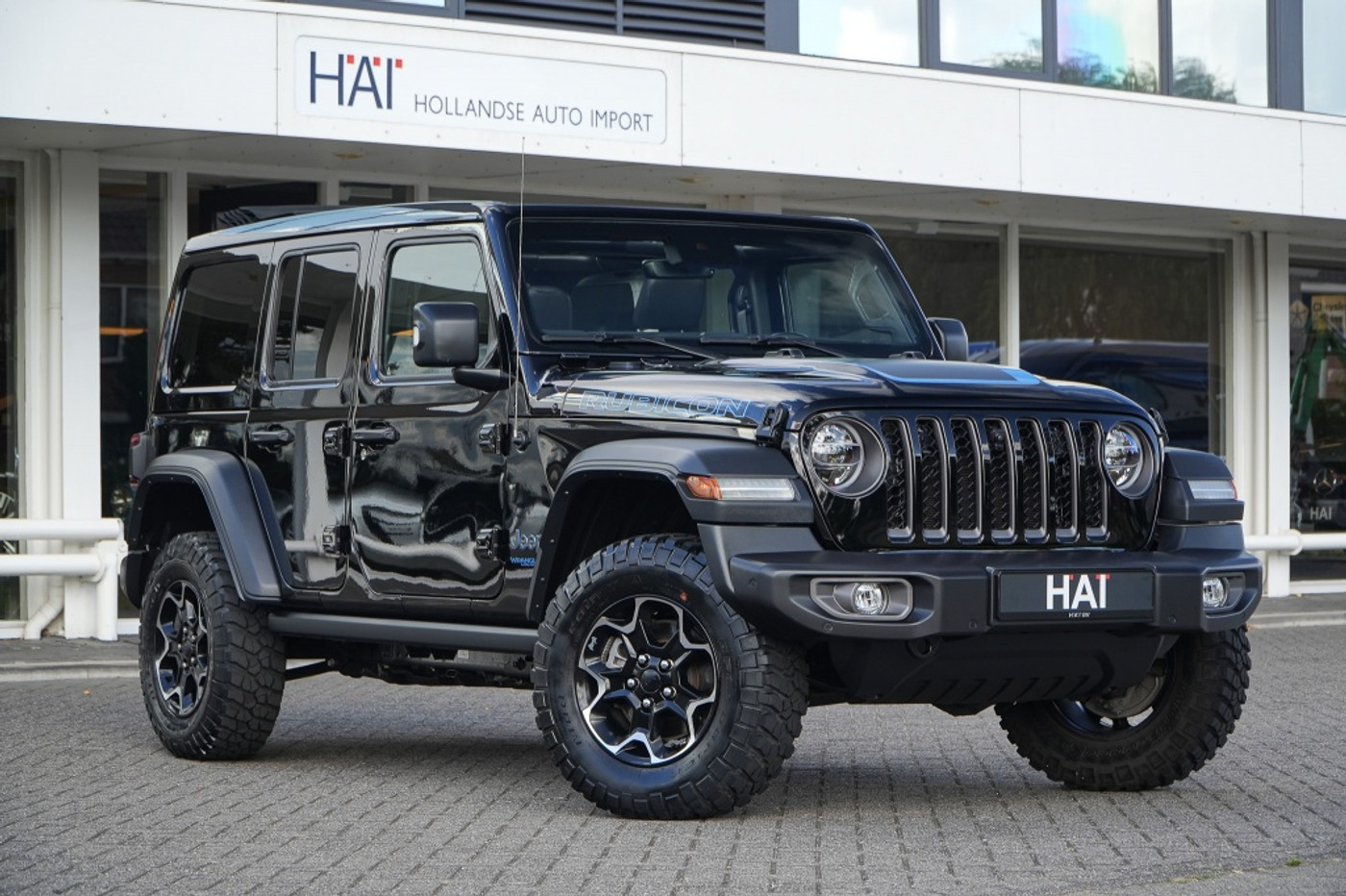 Jeep Wrangler Unlimited 4xe 380 Rubicon I Sky One I ACC I Trekhaak 2021 - voorkant