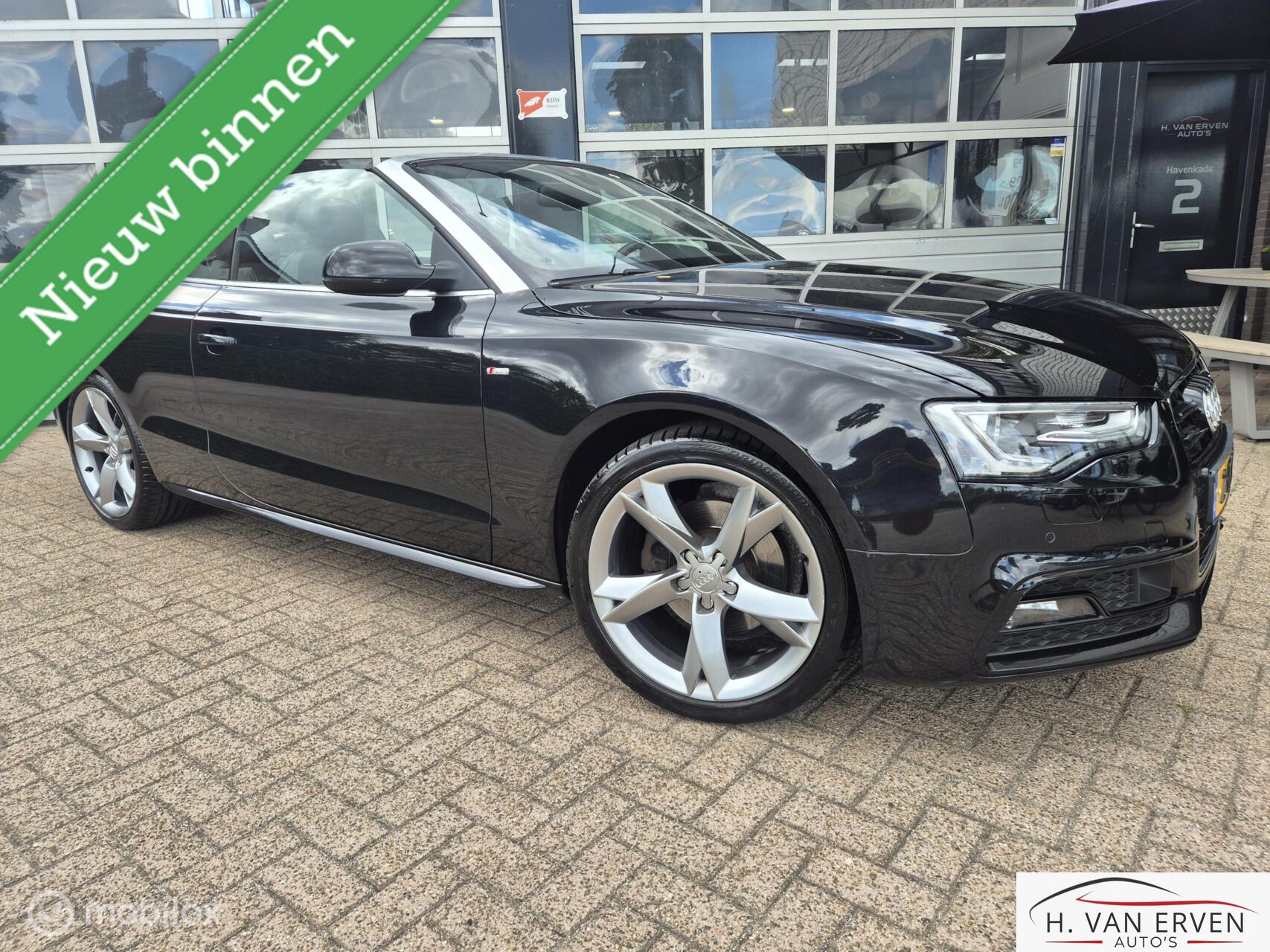 Audi A5 Cabriolet 1.8 TFSI S-LINE AUTOMAAT 19" LEDER NAVI 2013 - voorkant