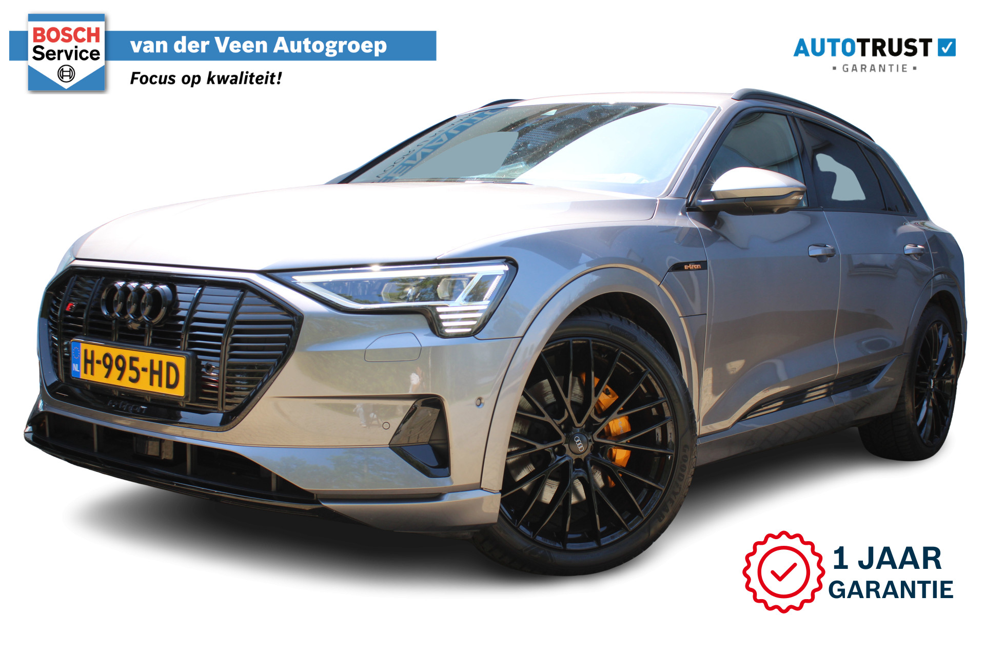 Audi Audi E-tron e-tron 55 quattro advanced Pro Line Plus 95 kWh | SoH 92% | Incl. 12 maanden Garantie 2019 - voorkant