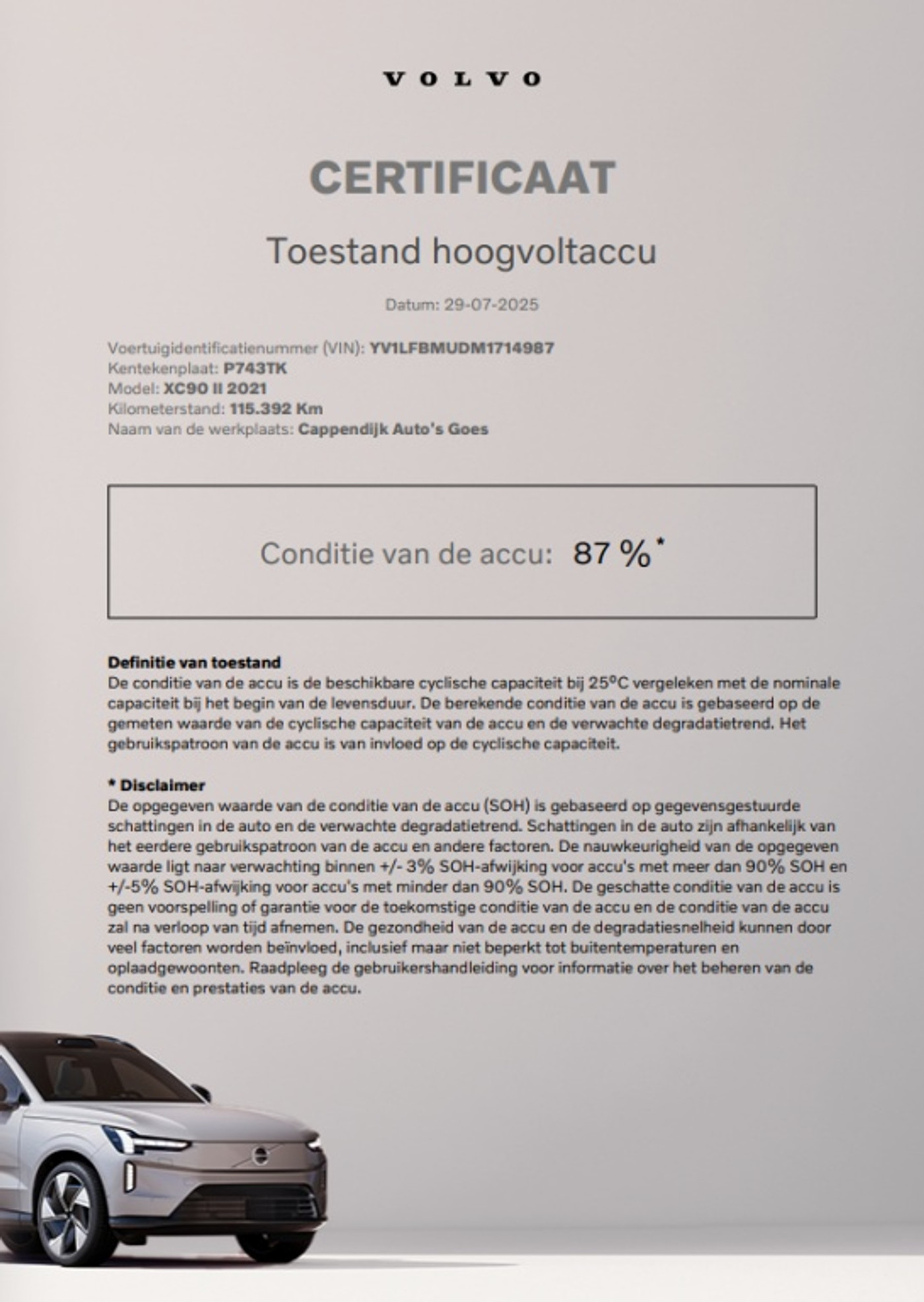 Foto van Volvo Xc90