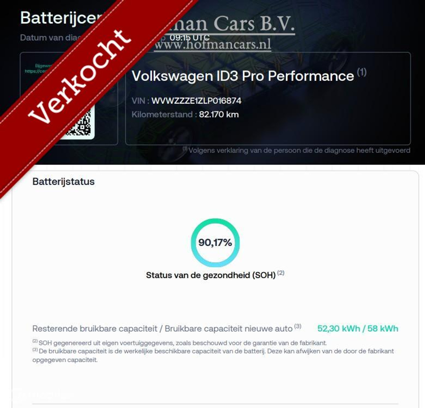 Foto van Volkswagen Id.3 Pro 150 KW