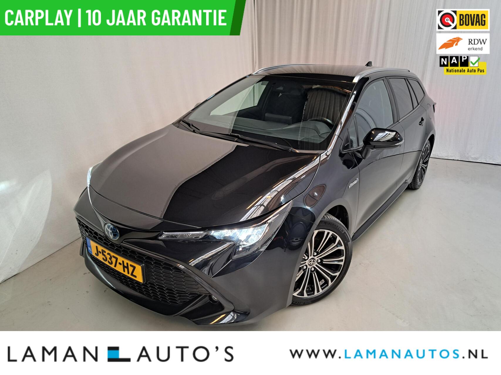 Toyota Corolla 1.8 Hybrid 122pk Business Plus | CarPlay ECC Navi 17" LMV LED ACC Camera Metallic | Hybrid Voorschoten 2020 - voorkant