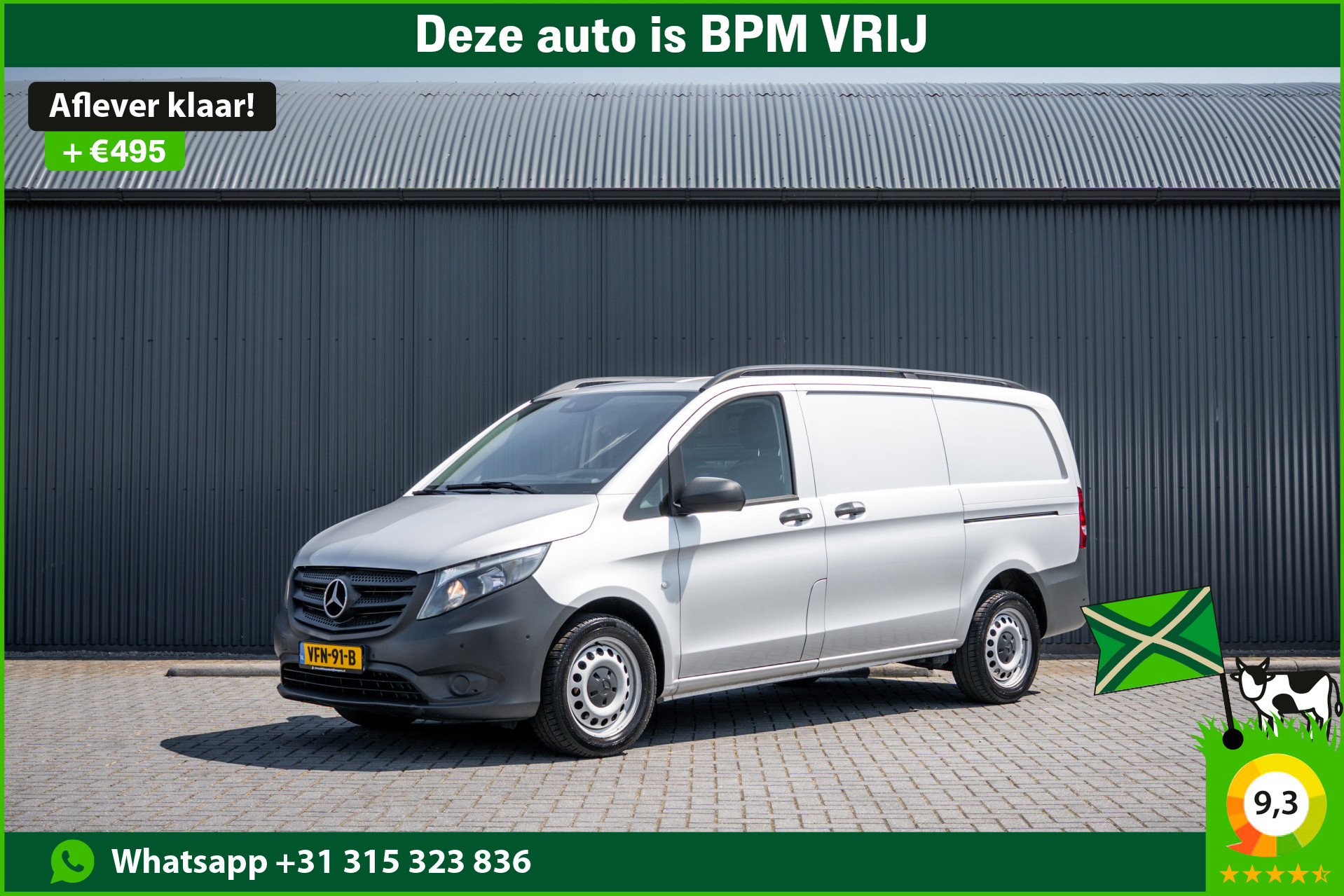 Mercedes-Benz Vito 114 CDI | 136 PK | Automaat | Camera | Cruise | PDC | Zijschuifdeur R+L  | Airco 2020 - voorkant