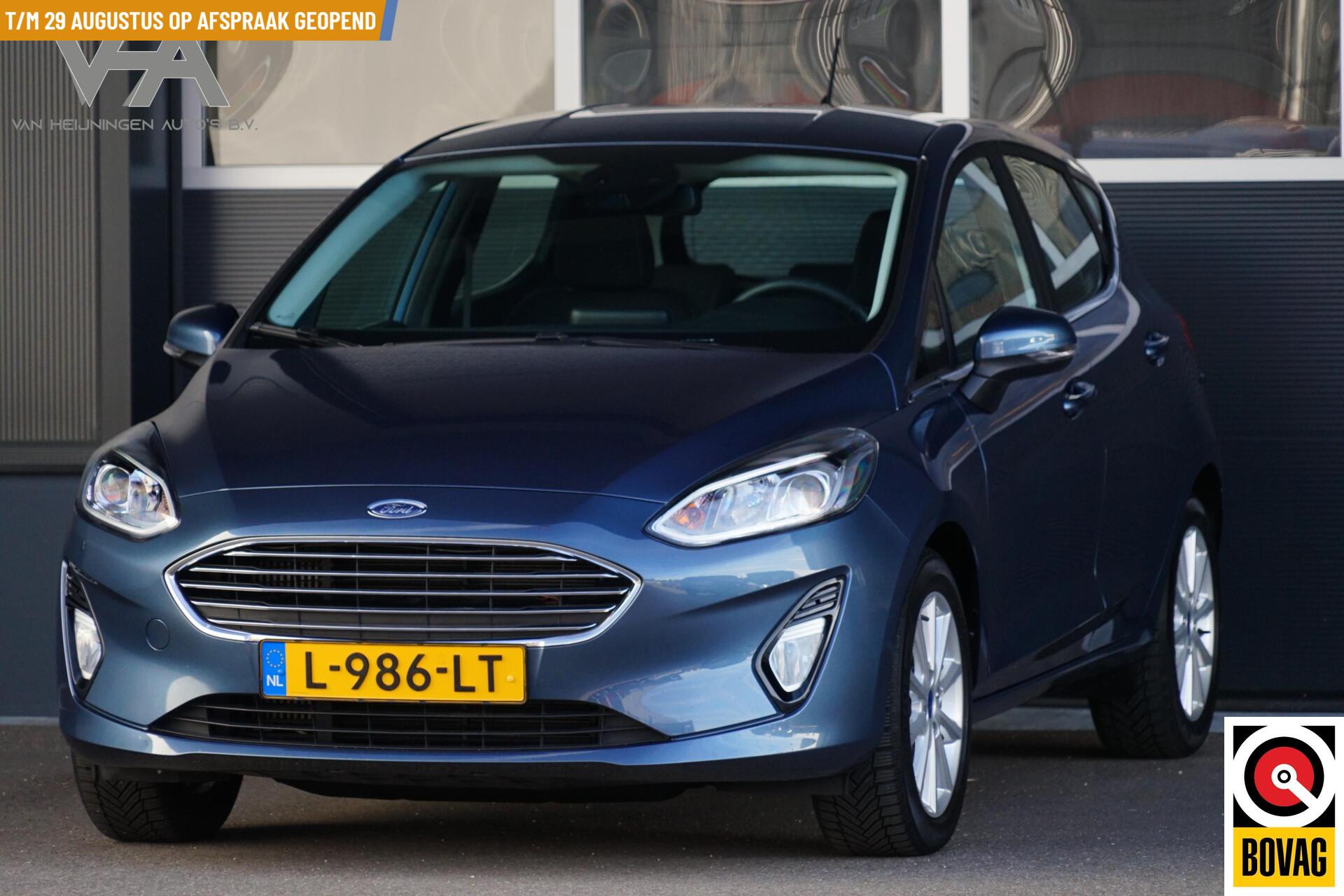 Ford Fiesta 1.0 EcoBoost Titanium, NL, clima, PDC, stoelverw. 2021 - voorkant