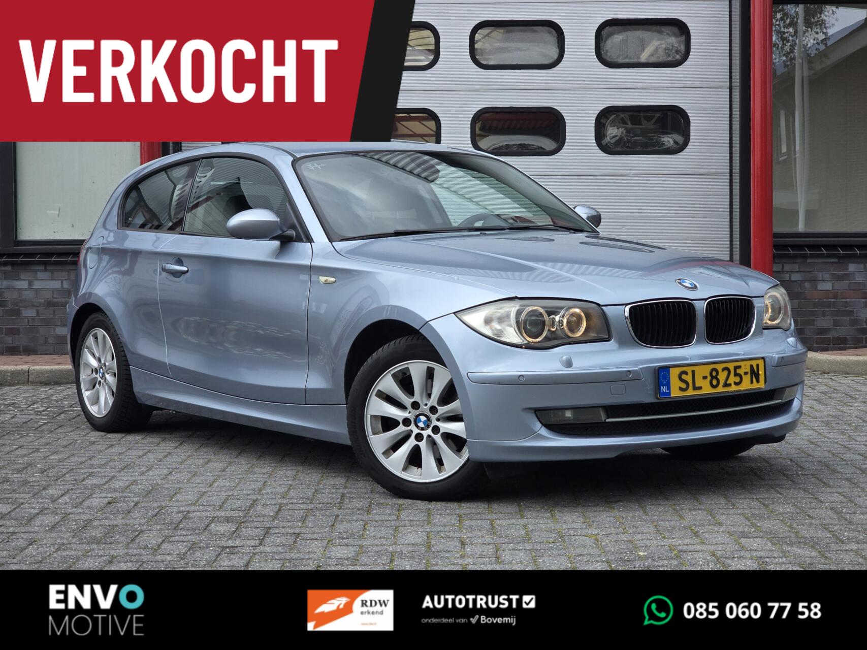 BMW 1er Reihe 118i High Executive Automaat Xenon/Alpine/Cruise 2009 - voorkant