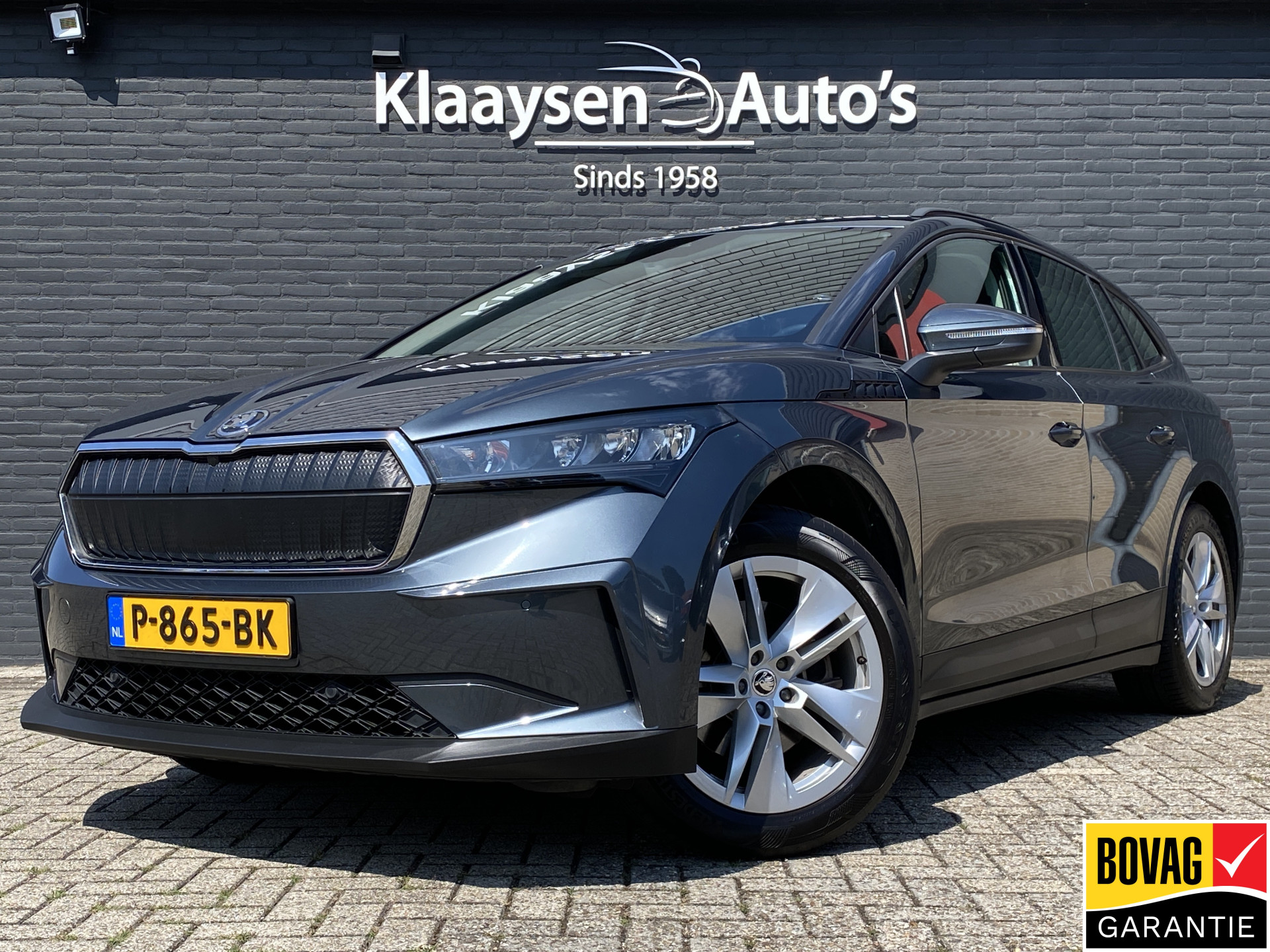 Skoda Enyaq 60 60 | 1e eigenaar | dealer onderh. | navigatie | trekhaak | camera | stoelverwarming | BTW auto 2022 - voorkant