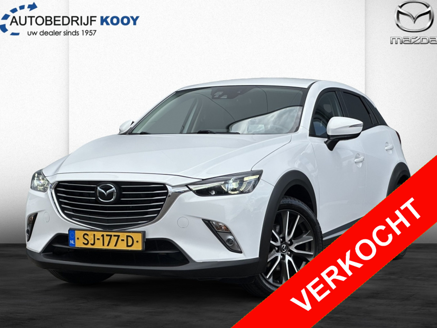 Mazda Mazda Cx-3 2.0 SkyActiv-G 120pk GT-M / Leer / Keyless / Bose / Camera 2016 - voorkant