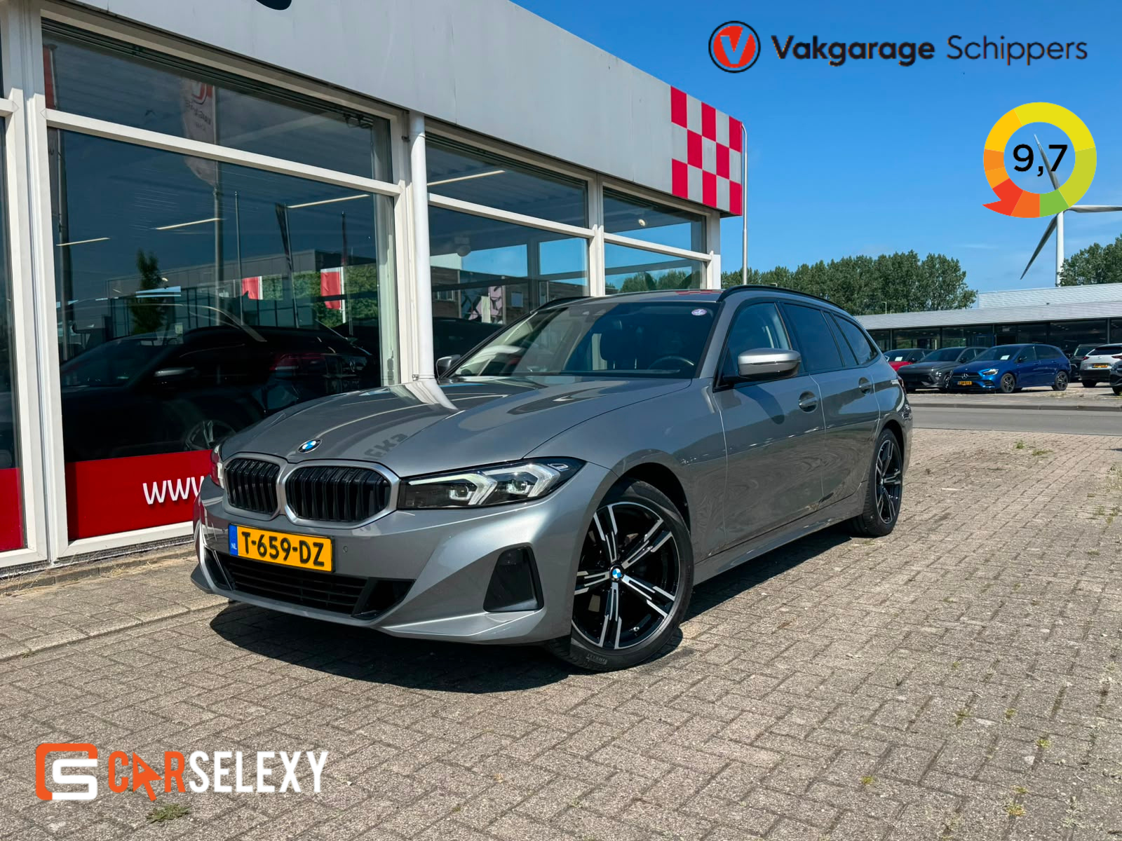 BMW 3-serie Touring 318i |Stoelverw|Curved screen|Led|Automaat| 2023 - voorkant