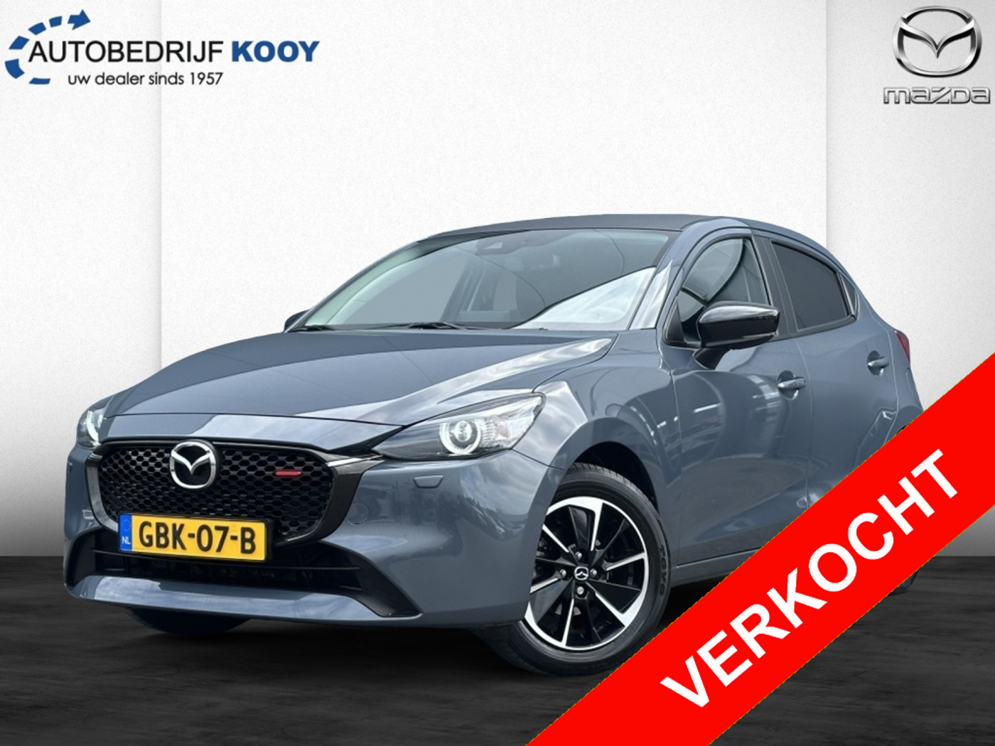Mazda Mazda2 1.5 e-SkyActiv-G Homura Aka / Unieke uitvoering / Suede/Leer Interieur 2024 - voorkant