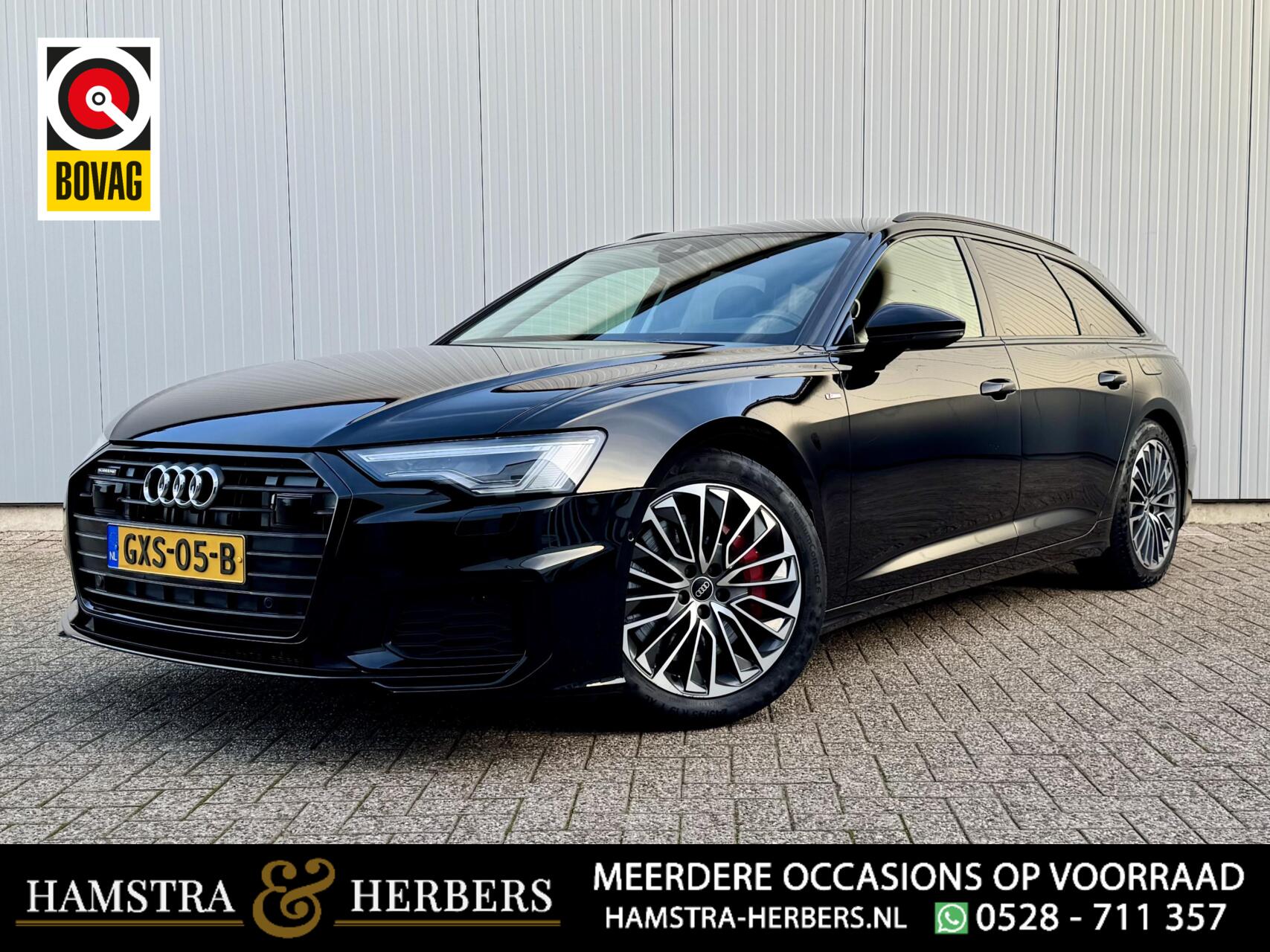 Audi A6 Avant 55 TFSI E 55 TFSI e quattro Competition S-Line zwart 2021 - voorkant