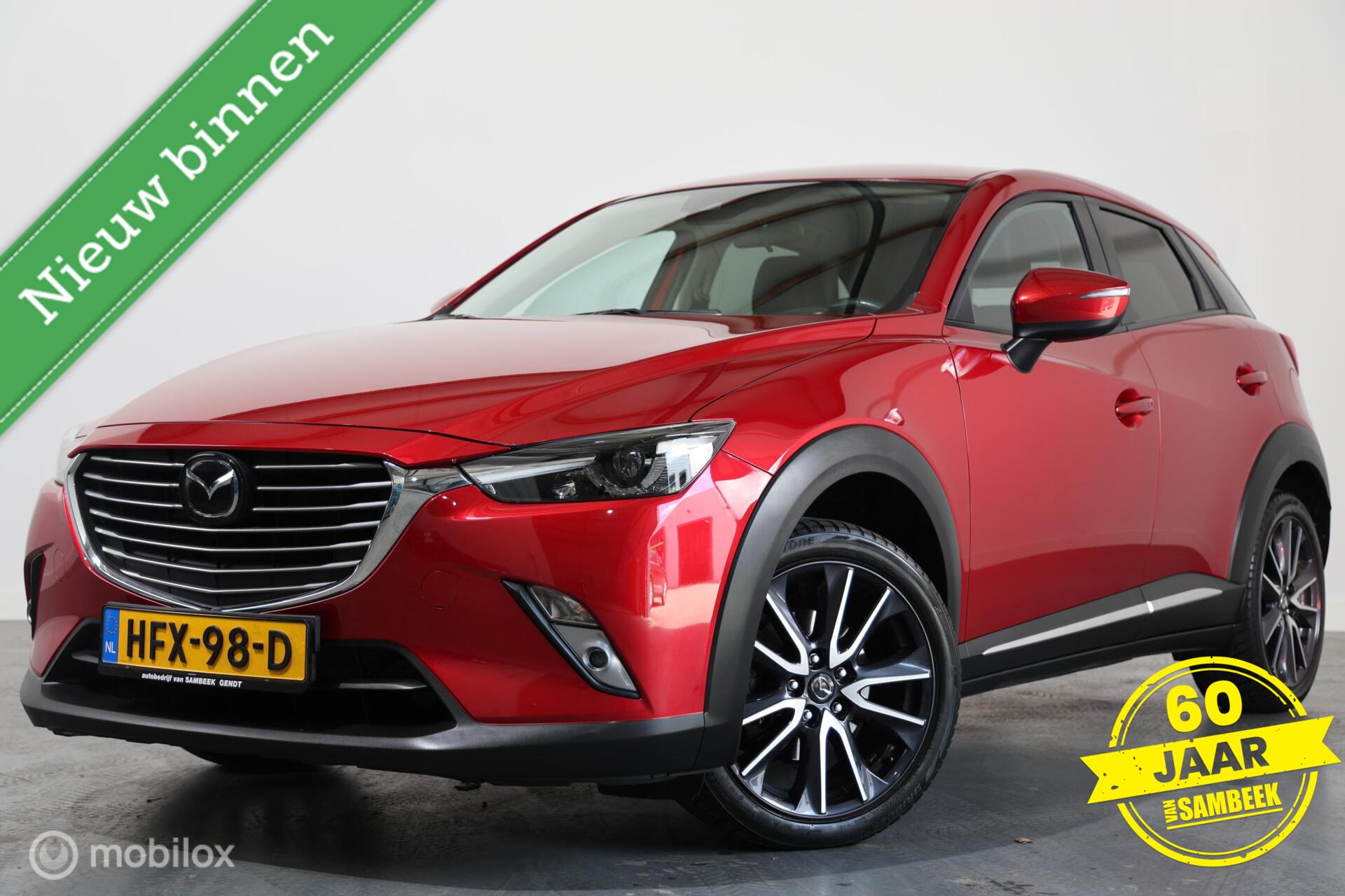 Mazda Mazda Cx-3 2.0 SkyActiv-G 120 - Stuur/Stoelverwarming - Trekhaak - Carplay 2017 - voorkant