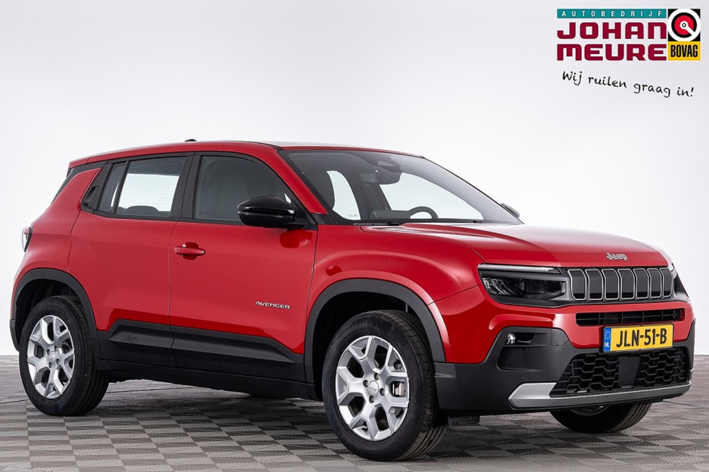 Jeep Avenger 54 kWh Altitude 5d 98% SOH | Led | Airco | el. Ramen 2025 - voorkant