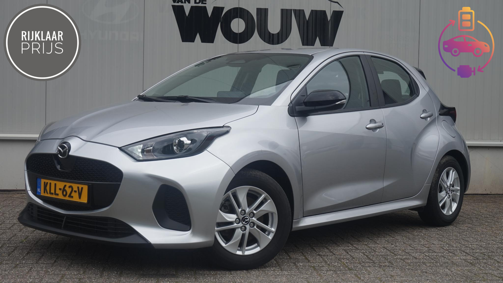 Mazda Mazda2 Hybrid 1.5 Apple Carplay/Android Auto | Rijklaarprijs 2025 - voorkant