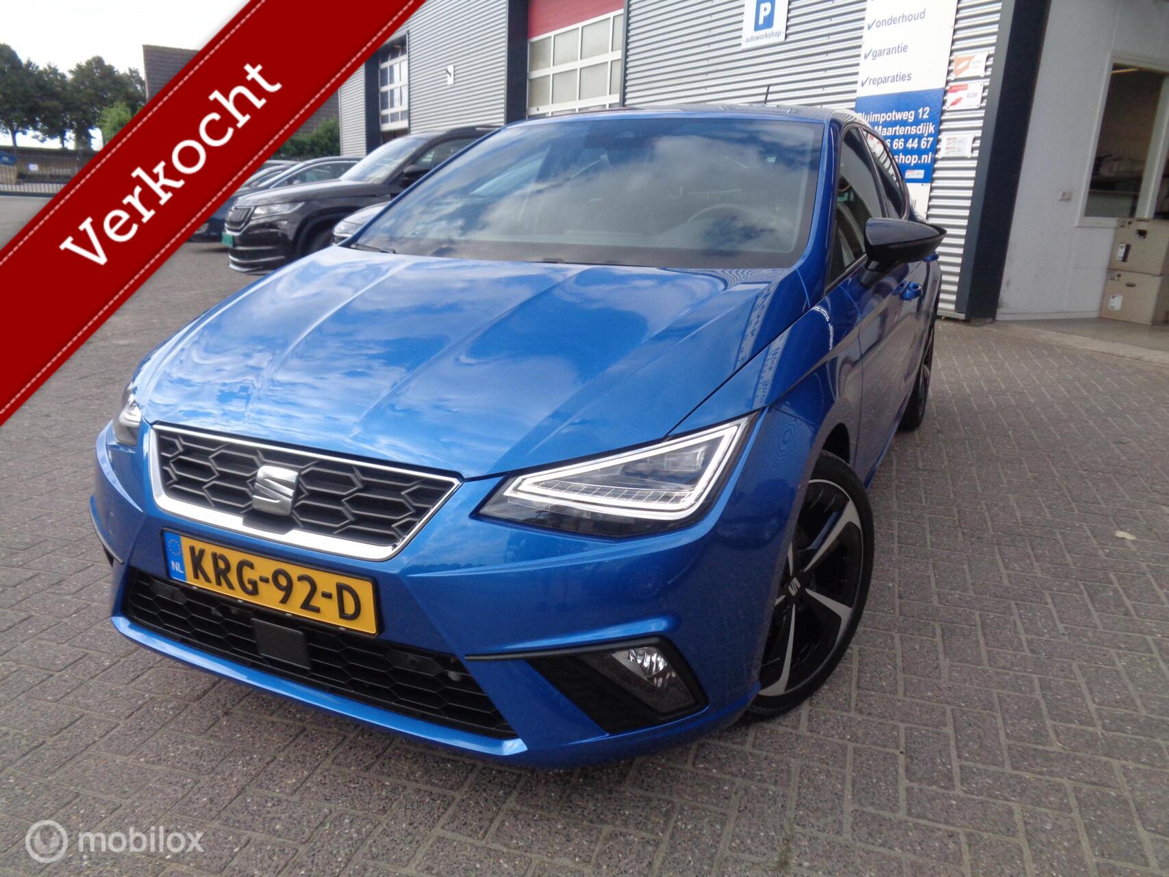 Seat Ibiza 1.0 EcoTSI FR/Airco/Ecc/18''/Full LED/Navi/Apple carplay/PDC/Camera/Nieuwstaat 2023 - voorkant