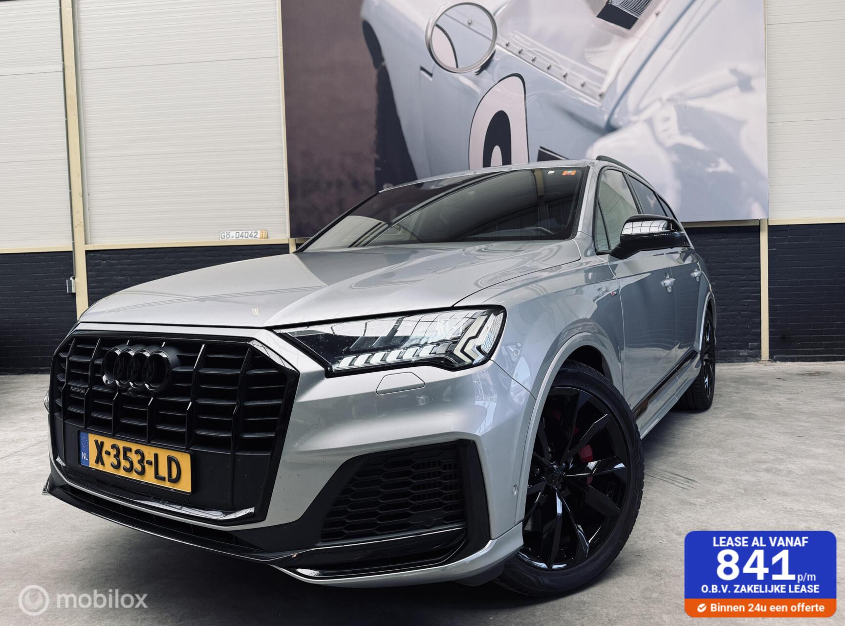 Audi Q7 60 TFSI E 60 TFSI e quattro|Sline|Pano| 21inch|Black pack|trekhaak| 2020 - voorkant