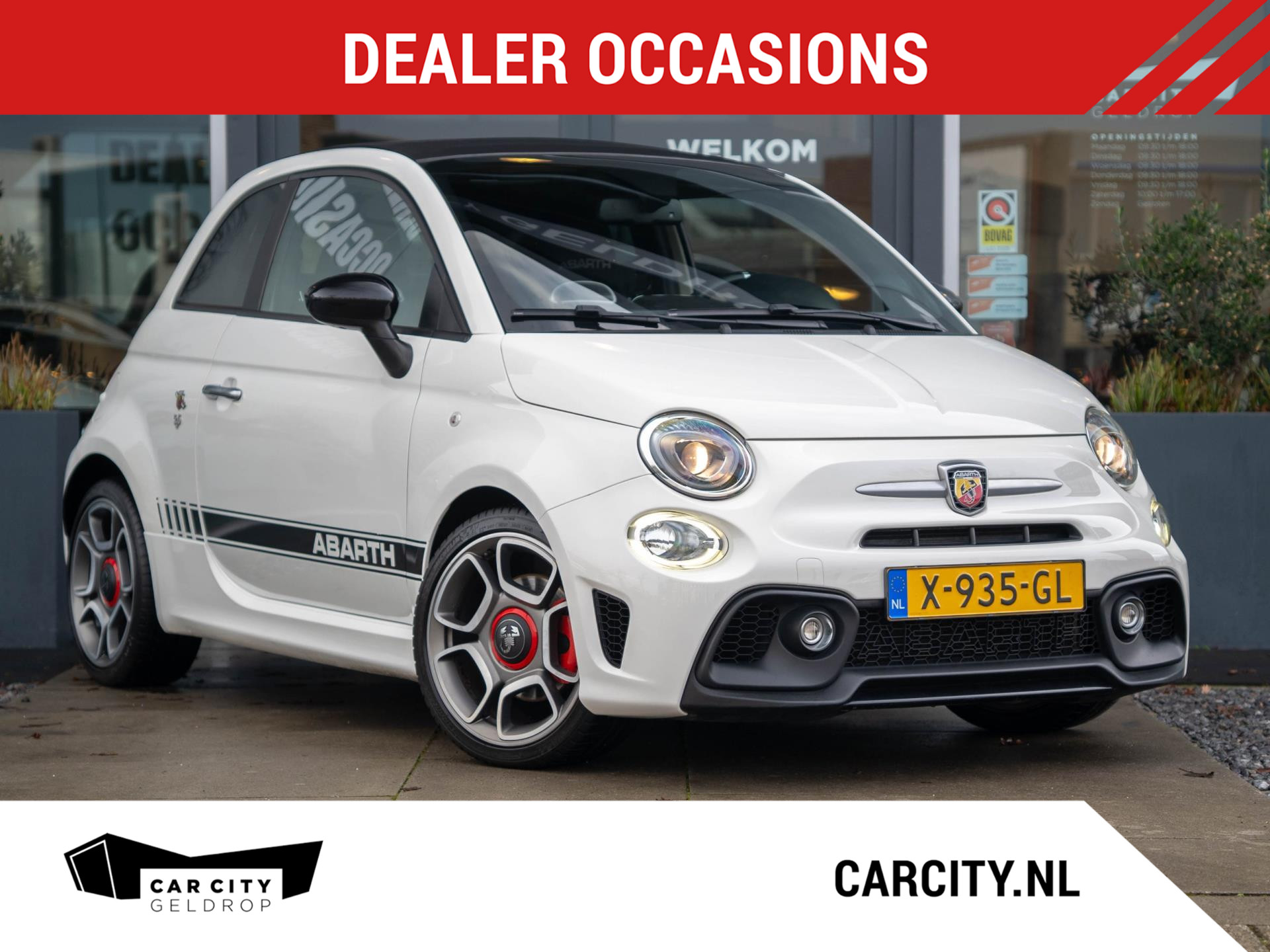 Fiat 500 1.4 145PK / DAB+ / Parkeer sensoren / Climate control 2017 - voorkant