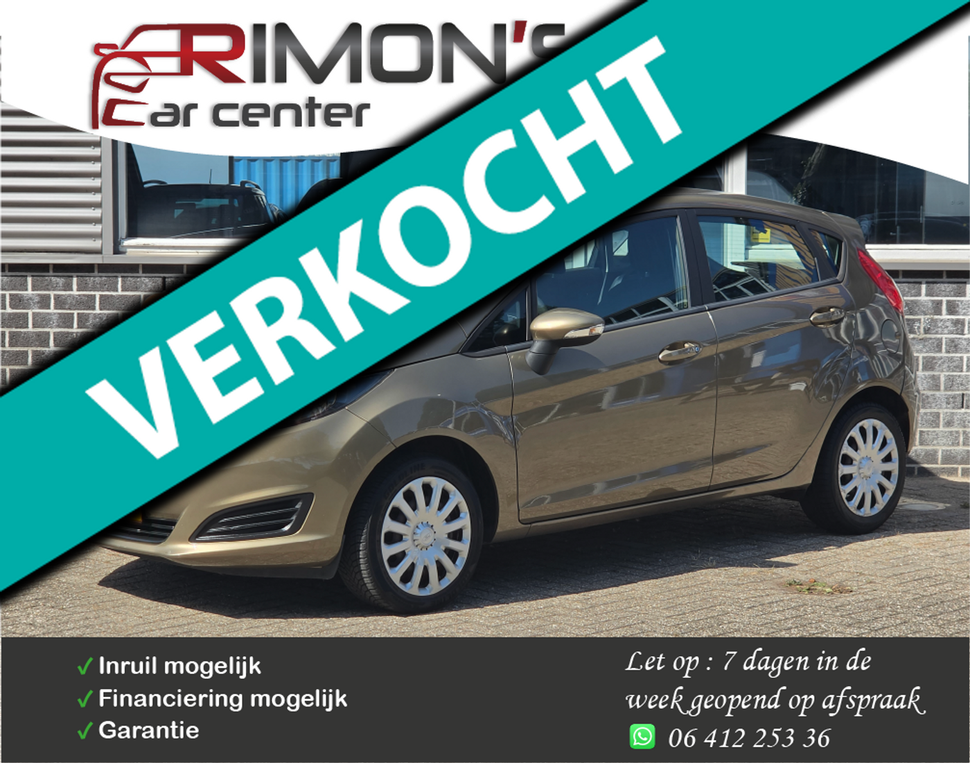 Ford Fiesta 1.0 Style 5 Deurs Airco Elek Pakket 2014 - voorkant