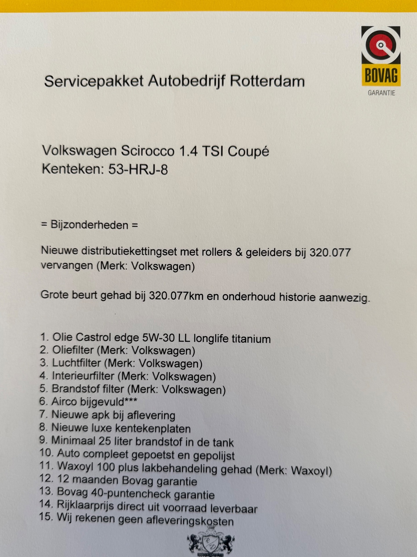 Foto van Volkswagen Scirocco