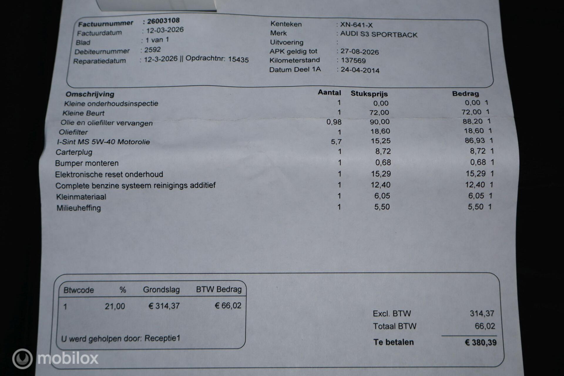 Foto van Audi S3 Sportback