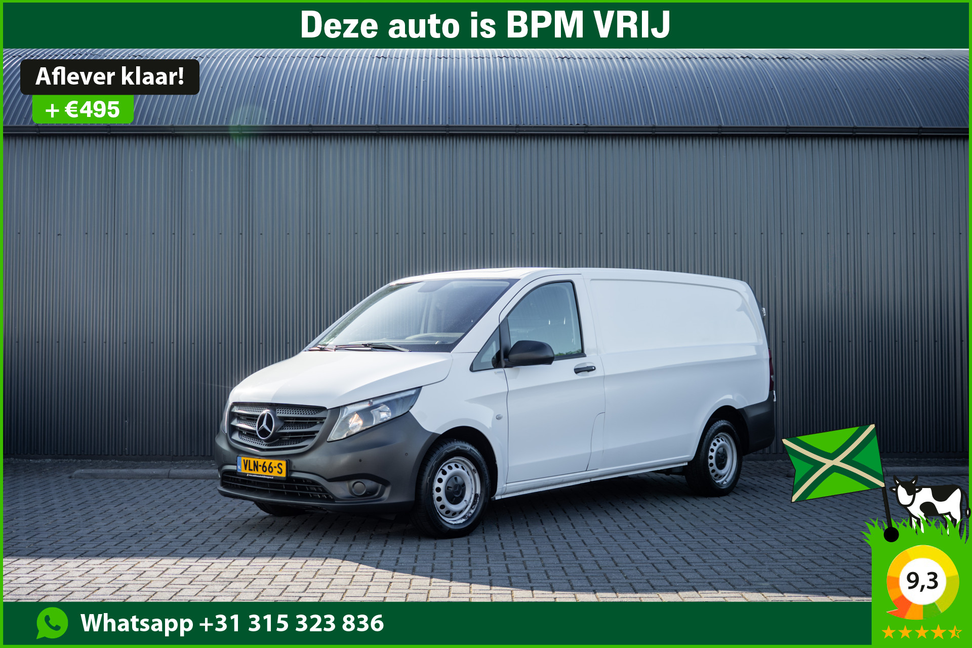 Mercedes-Benz Vito 116 CDI | 163 PK | Camera | Carplay | Cruise | PDC | Airco | Trekhaak 2021 - voorkant