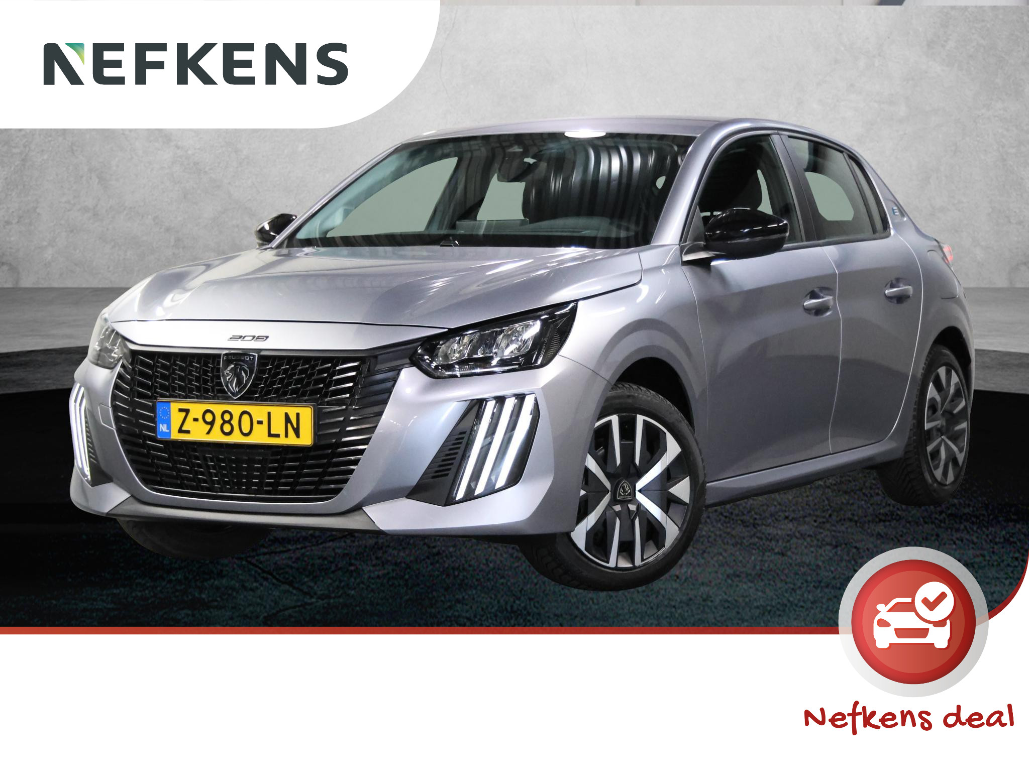 Peugeot 208 Active 50kWh 136PK 2024 - voorkant