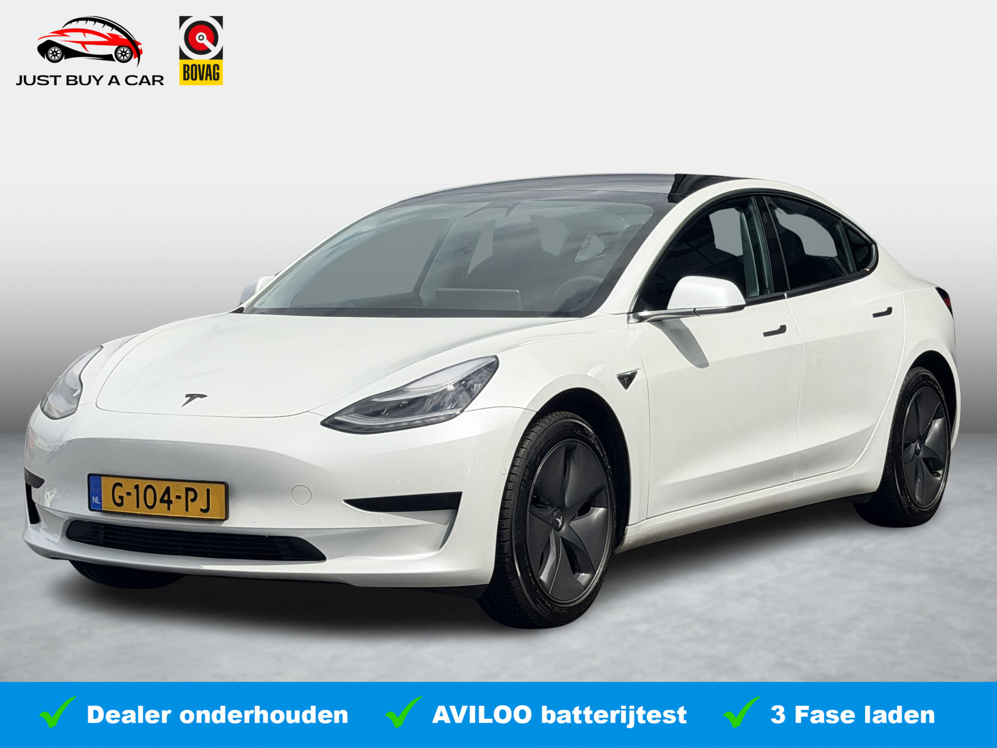 Tesla Model 3 Standard RWD Plus 60 kWh 2019 - voorkant