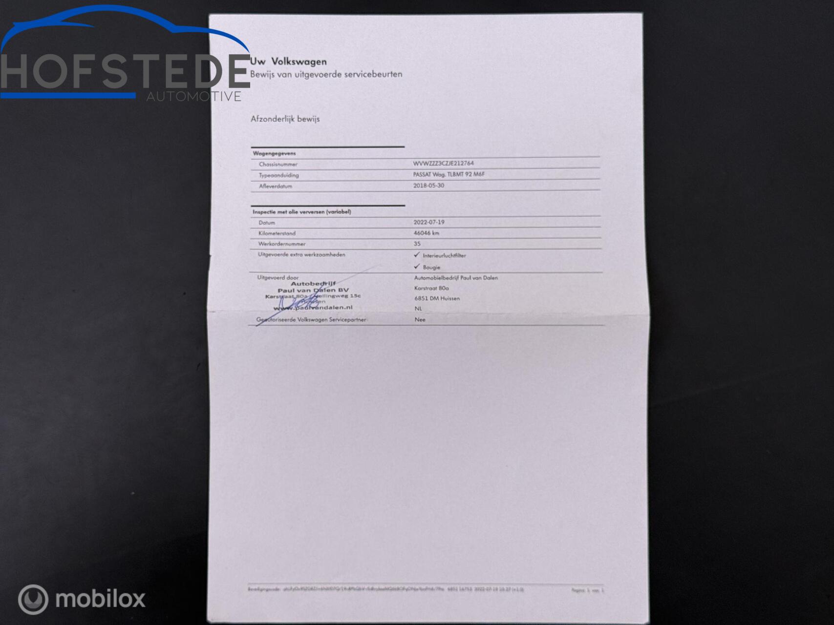 Foto van Volkswagen Passat