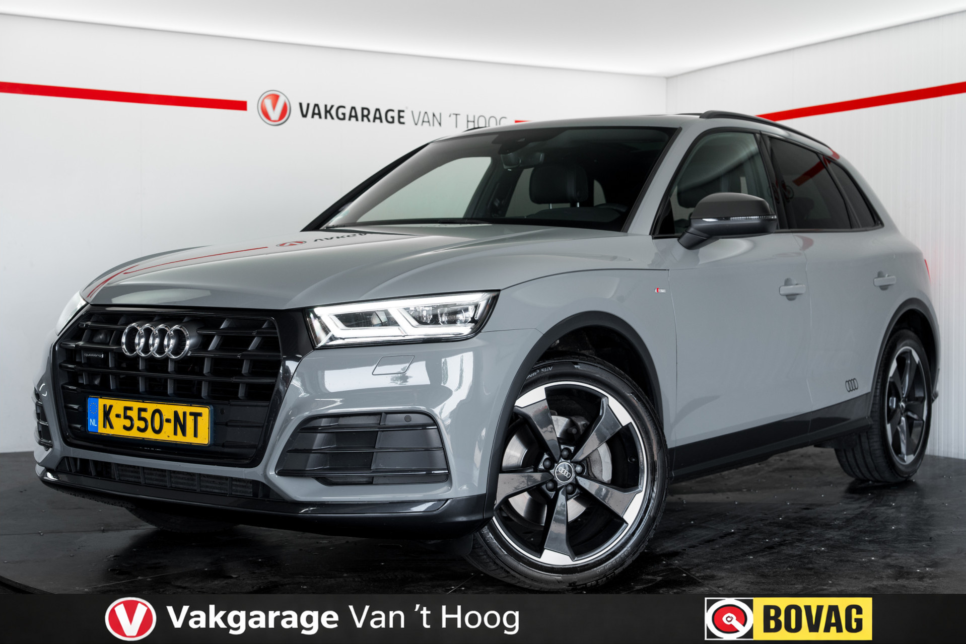 Audi Q5 2.0 TFSI quattro Launch Edition 252 pk 3x S Line Pano, 20 Inch LM 2017 - voorkant
