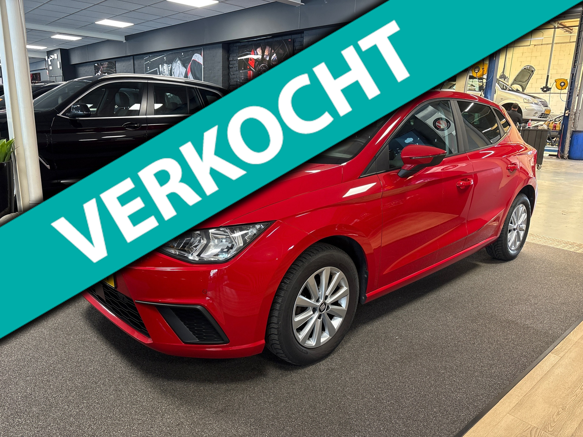 Seat Ibiza 1.0 TSI Style Business Intense/navi/carplay/clima/pdc/camera/boeken 2021 - voorkant