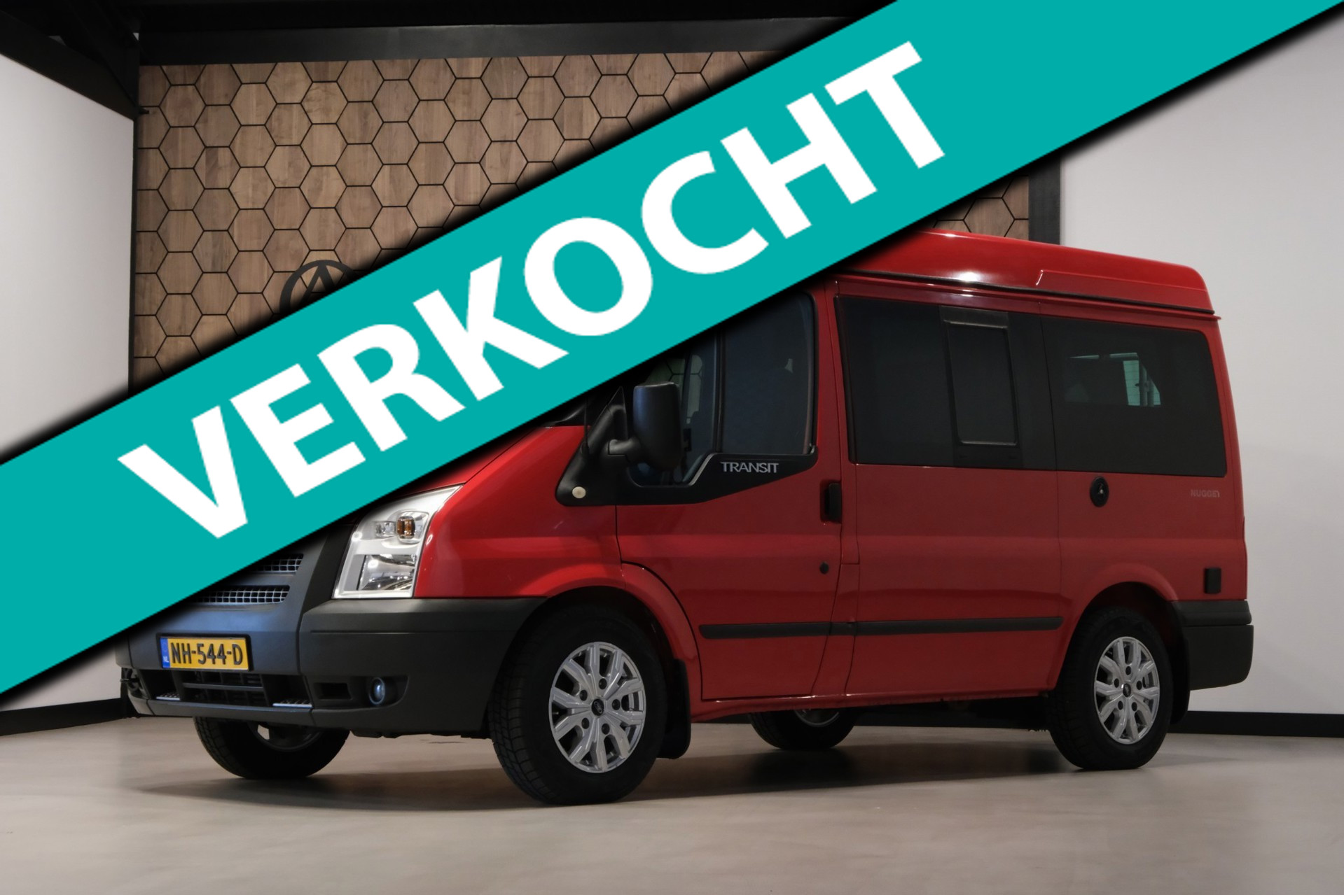 Ford Transit-nugget 4 Persoons Camper *NIEUWSTAAT 125dkm* 4 NW All-Seasons Buscamper Koude AIRCO 2012 - voorkant