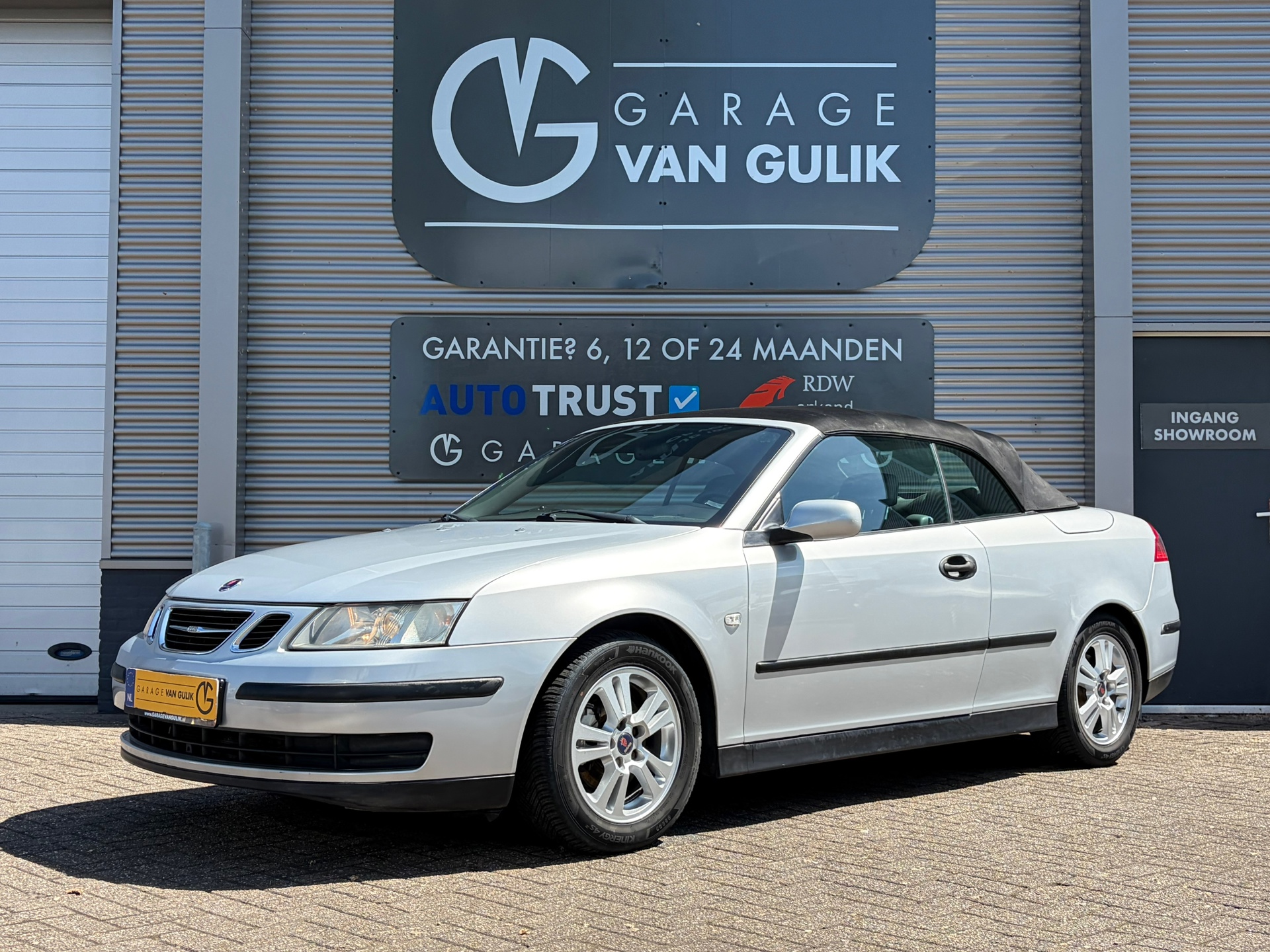 Saab Saab 9-3 1.8t Vector 150PK Trekhaak,Clima,Cruise,Isofix,ElektrRamen+Spiegels,Parkeersensoren,Radio/Cd-Speler,Stoelverw. 2005 - voorkant