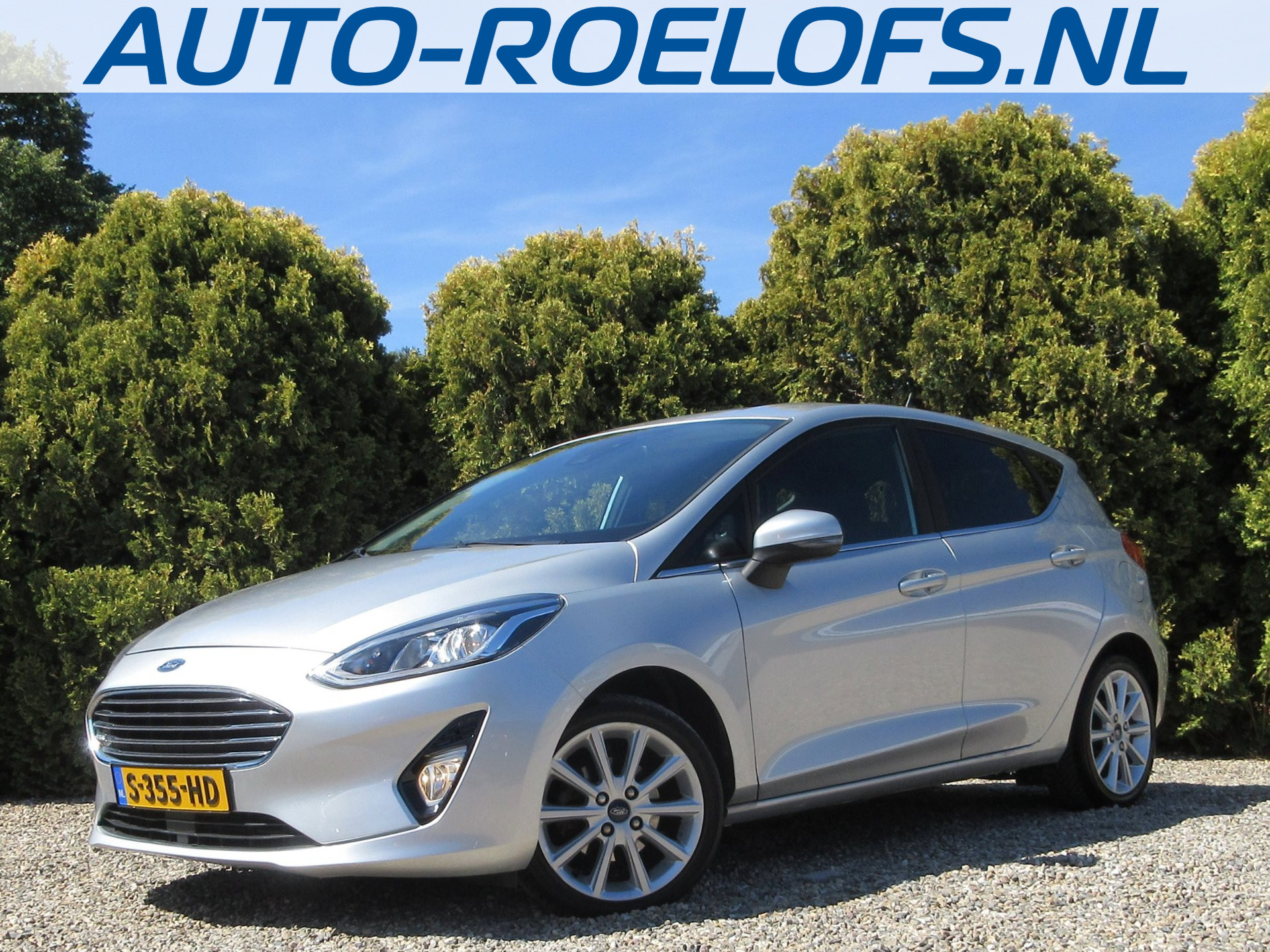 Ford Fiesta 1.0 EcoBoost  Automaat *Navi * Camera * Trekhaak * 2019 - voorkant
