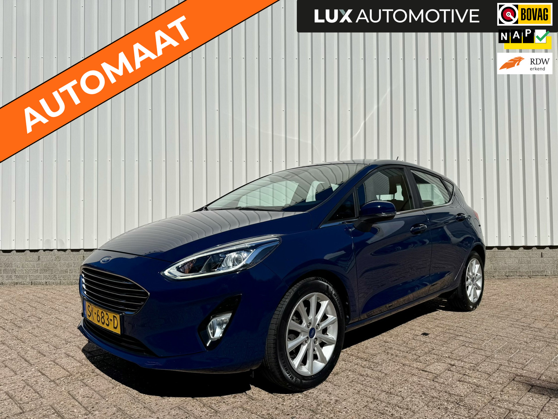 Ford Fiesta 1.0 EcoBoost Titanium, CarPlay, Navi, Clima, NAP 2018 - voorkant