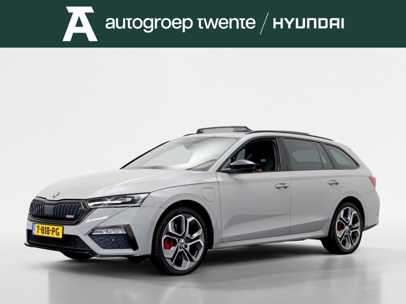 Skoda Octavia RS 1.4 TSI RS iV Business | Nardo Grey | Pano | Head-up | 19" 2021 - voorkant