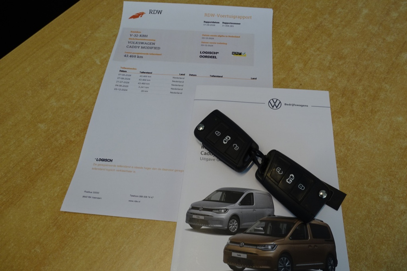 Foto van Volkswagen Caddy Modified Partition Wall