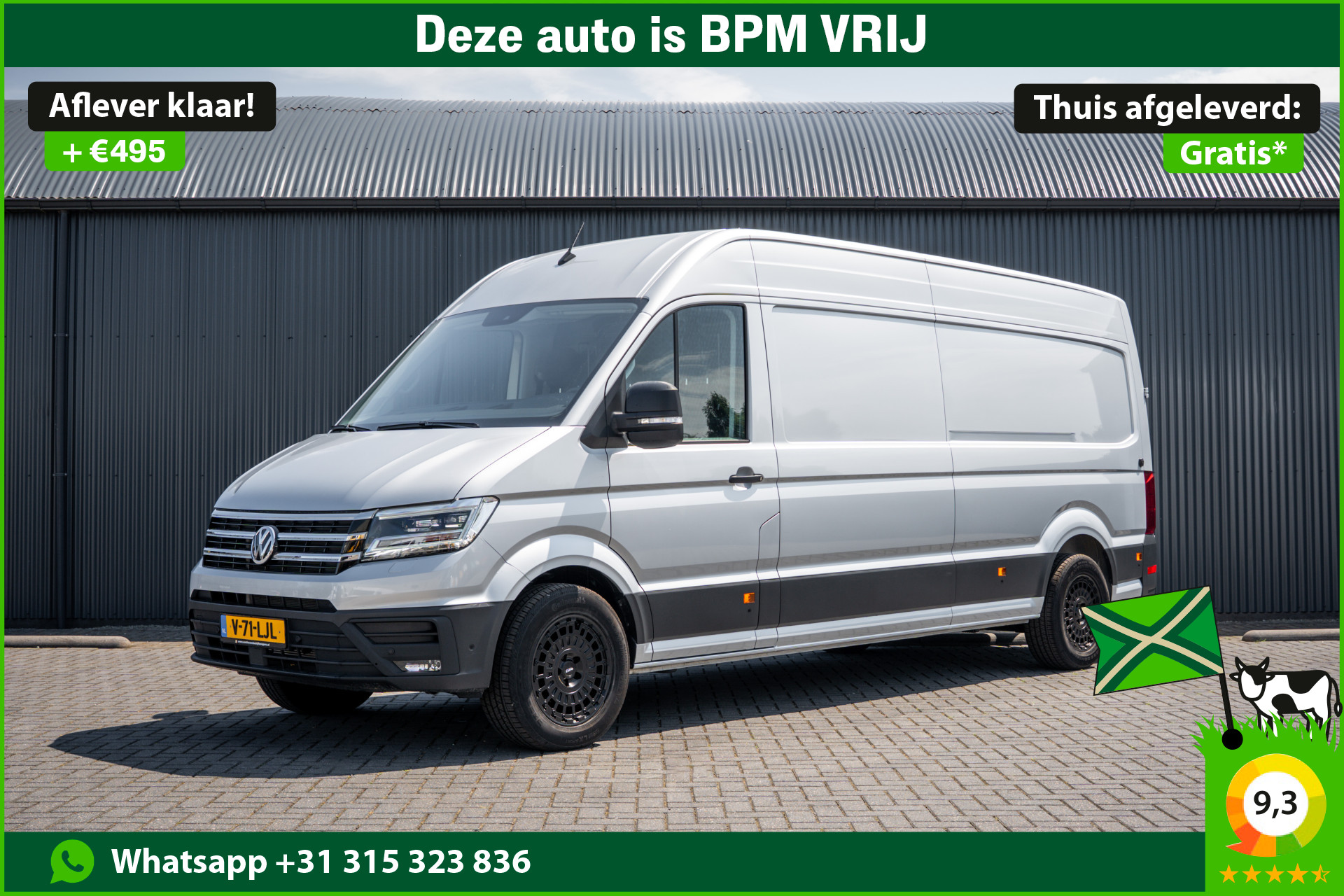 Volkswagen Crafter 2.0 TDI L4H3 | 177 PK | Automaat | LED | Camera | Carplay | Cruise | PDC | Airco | Trekhaak 2023 - voorkant