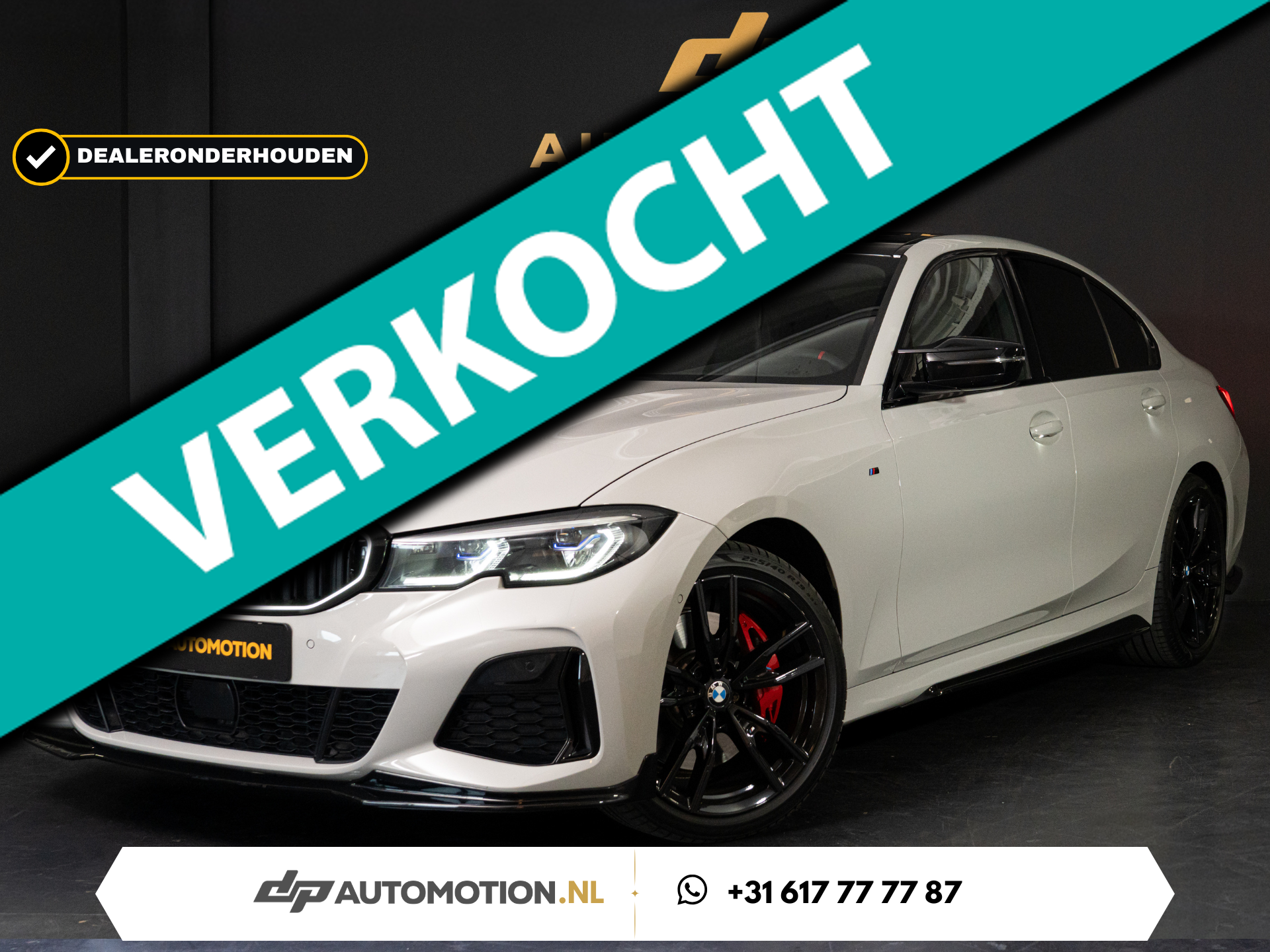 BMW M340i xDrive M340i xDrive | BMW Individual Chalk | Laser | Pano | HUD | Harman Kardon | Dealeronderhouden 2021 - voorkant