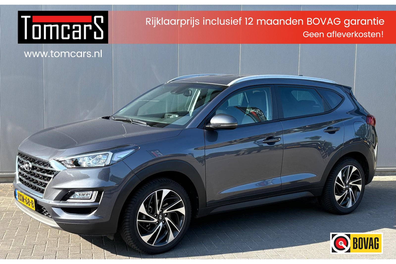 Hyundai Tucson 1.6 T-GDi 177PK Premium Navigatie/Leder/Stoelverwarming/Parkeerhulp 2020 - voorkant