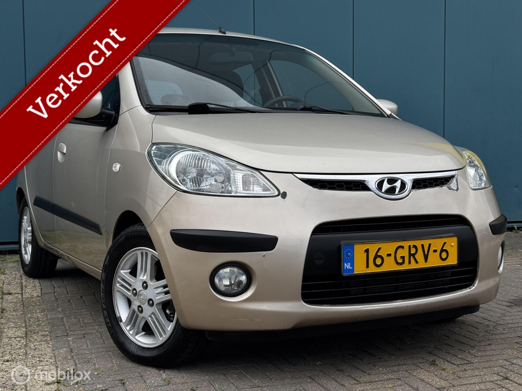 Hyundai I 10 1.1 i-Catcher 1Ste Eigenaar Elektrische Ramen Stuurbekrachtiging Trekhaak APK 23-08-2027 2008 - voorkant