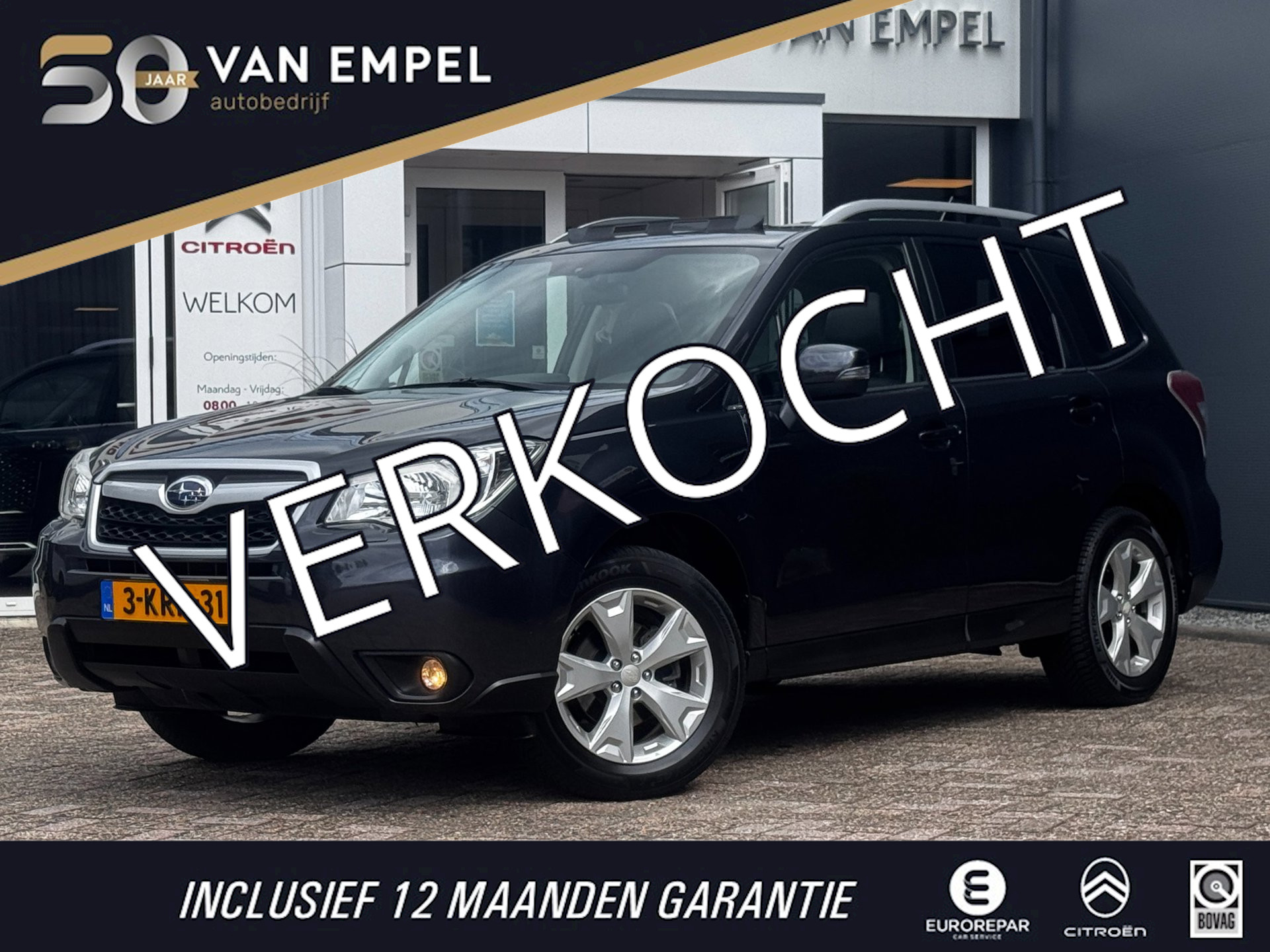Subaru Forester 2.0 Executive 4WD | Trekhaak | 2000KG Trekgewicht | Panoramadak | NL-Auto | Leder + Stoelverwarming | Camera 2013 - voorkant