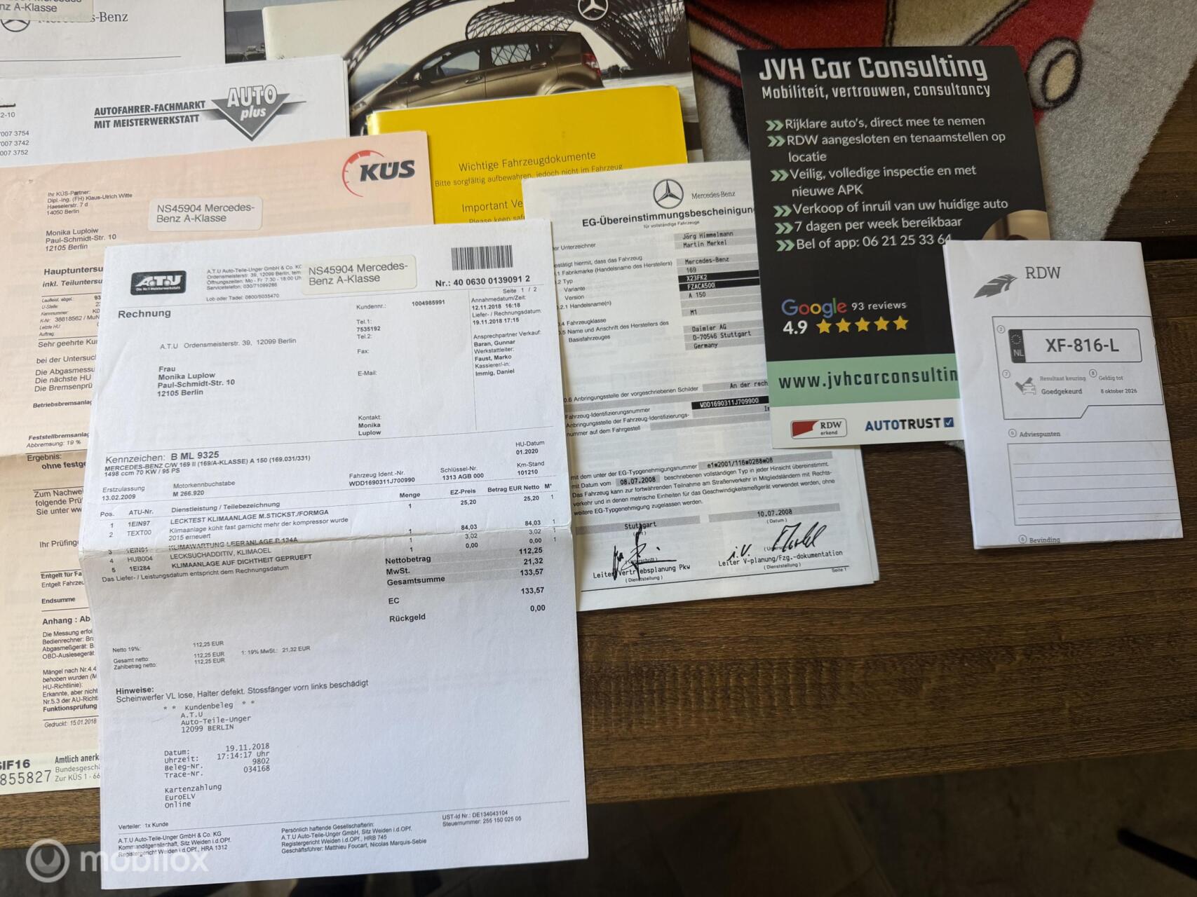 Foto van Mercedes-Benz A 150