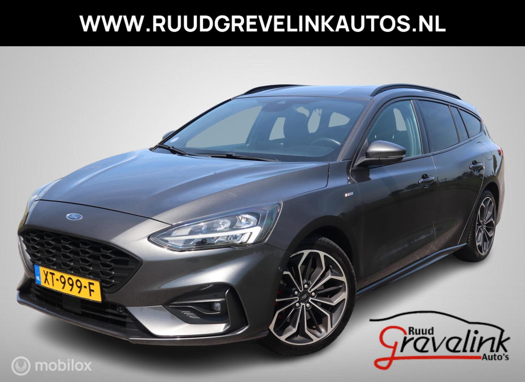 Ford Focus EcoB 125 PK H6 ST-Line Navigatie Stoel- en Stuurverw Camera Parkassist 18"Velg 2019 - voorkant